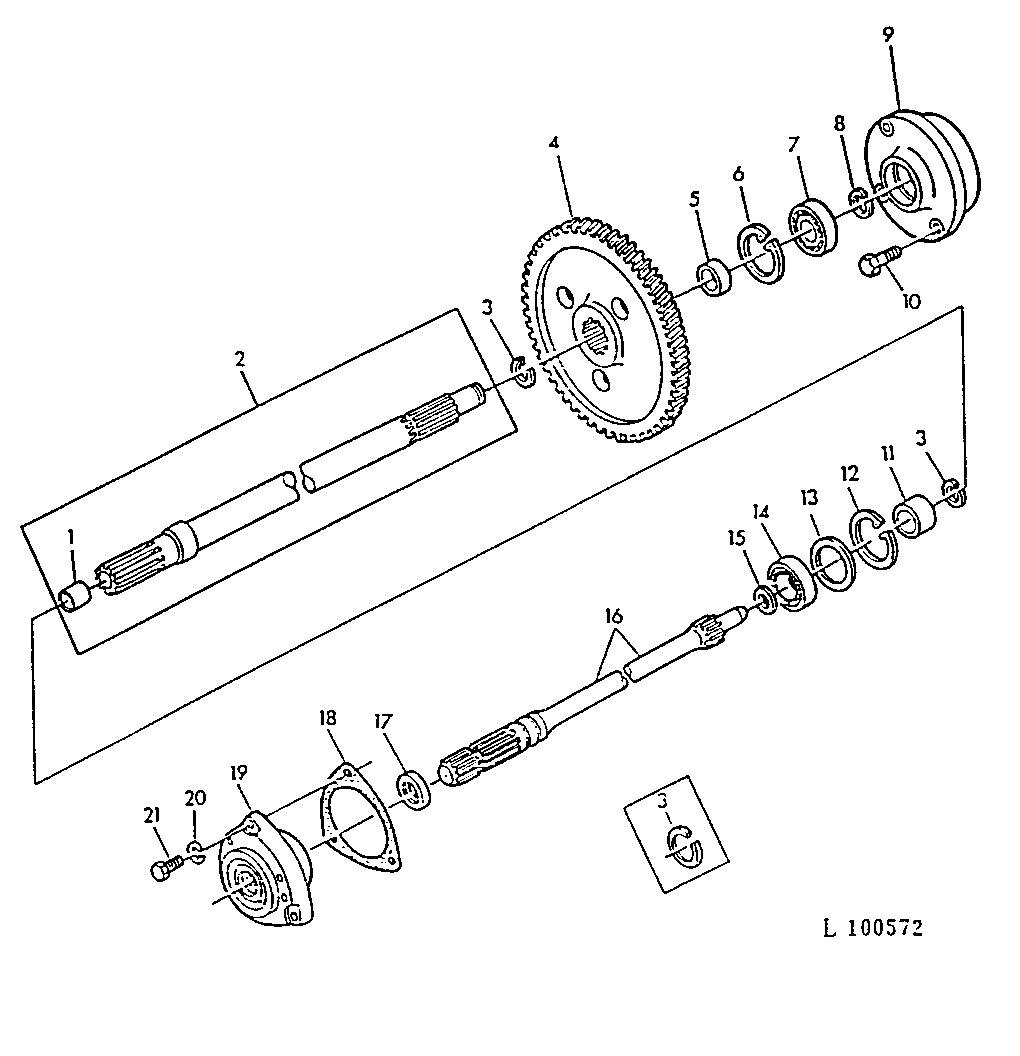 CONTINUOUS-RUNNING PTO-540 RPM (COLLAR SHIFT TRANSMISSION)