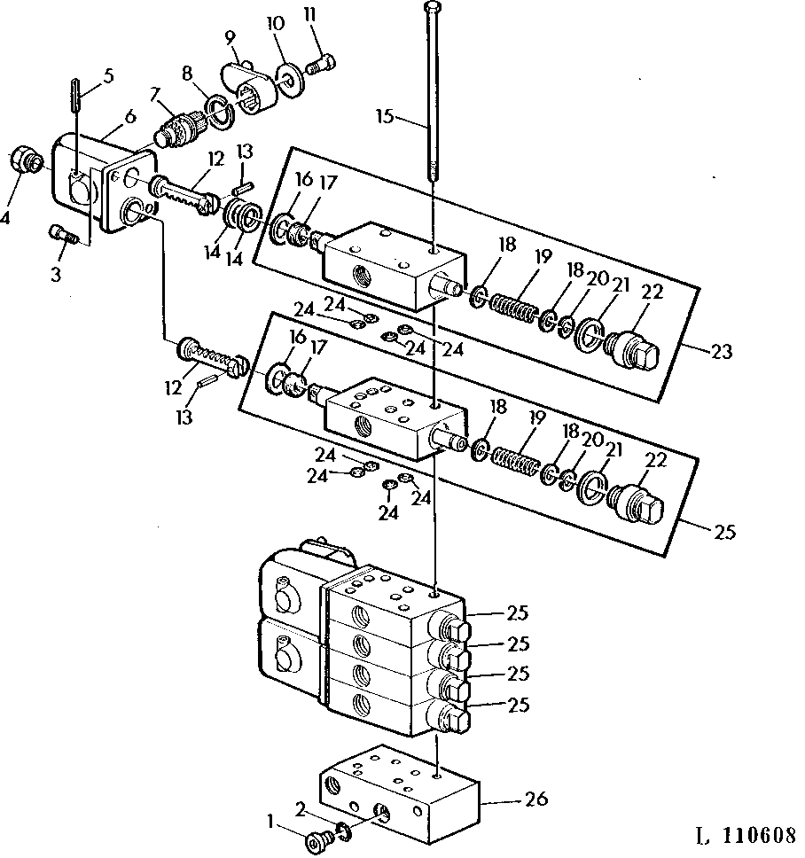 SELECTIVE CONTROL VALVES (SPOOL TYPE) (FOR GP-TRACTORS WITH SGB)