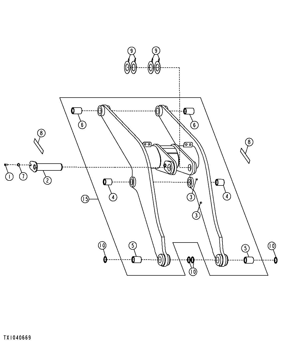 Loader Boom (High Lift Z-Bar) (NeverGrease™)