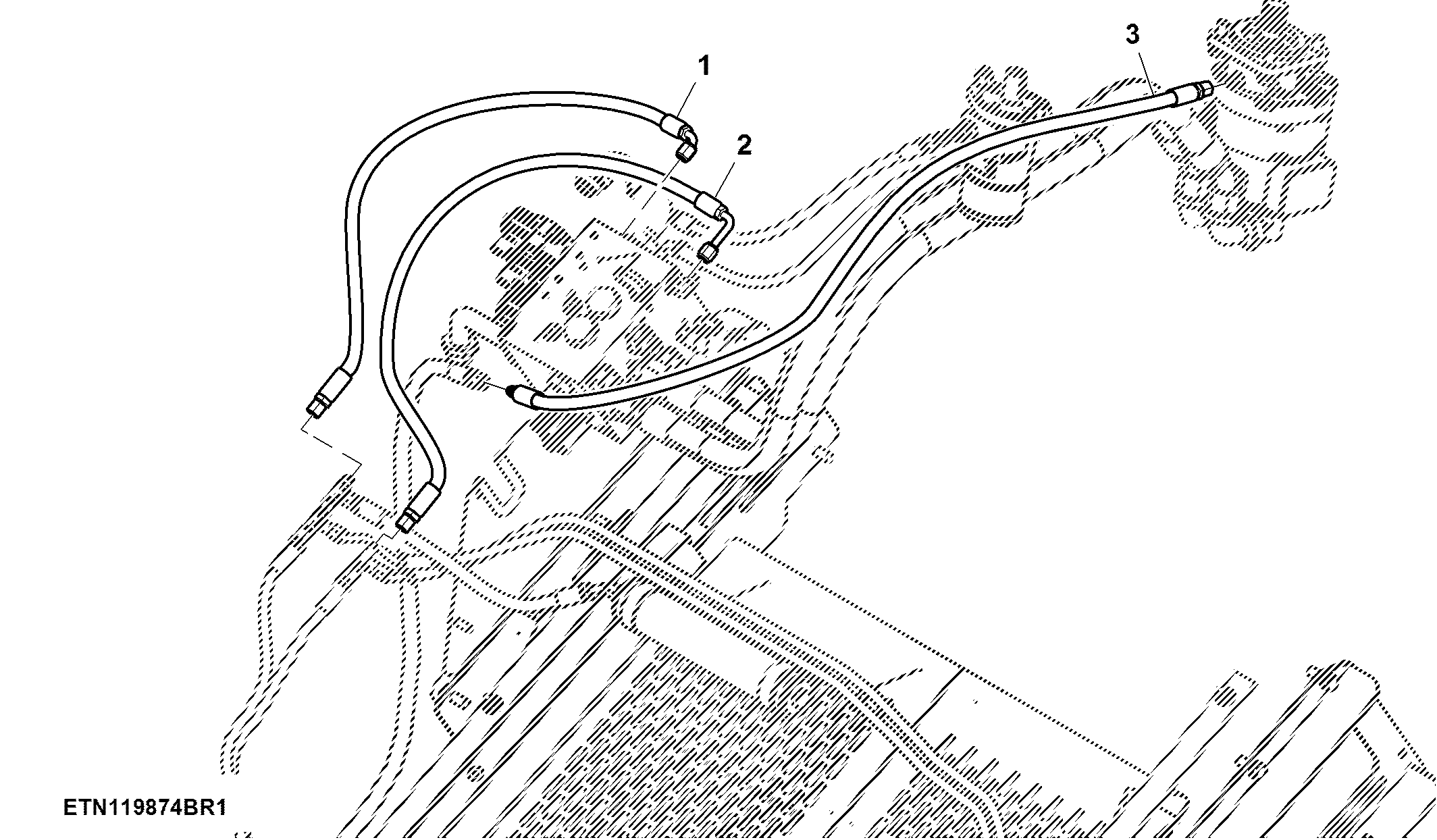 Elevator Frame to Valve Lines, No Extension