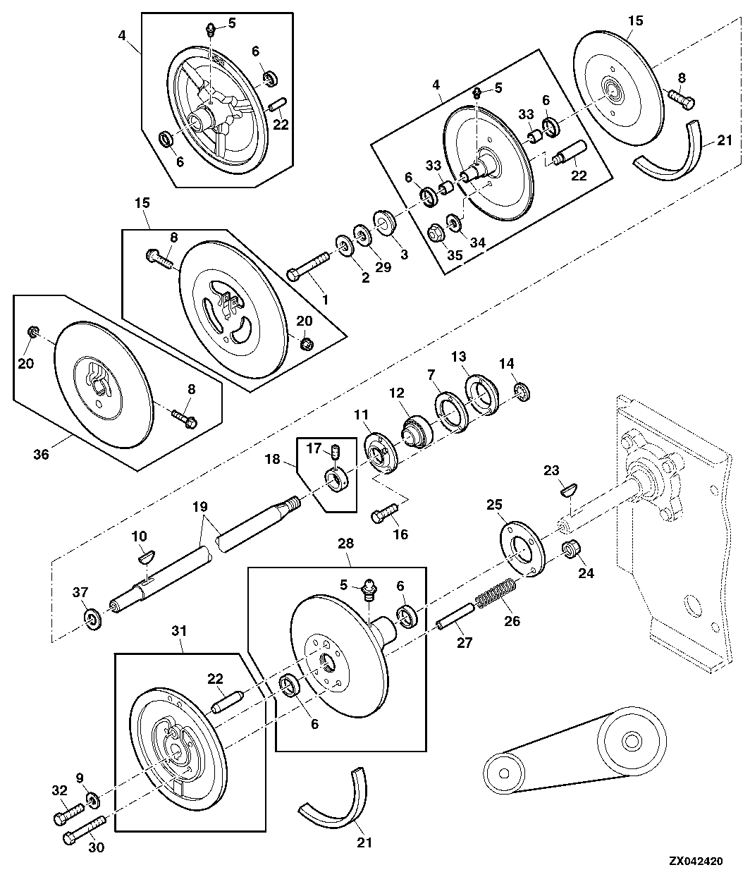Separator Fan Drive and Secondary Countershaft