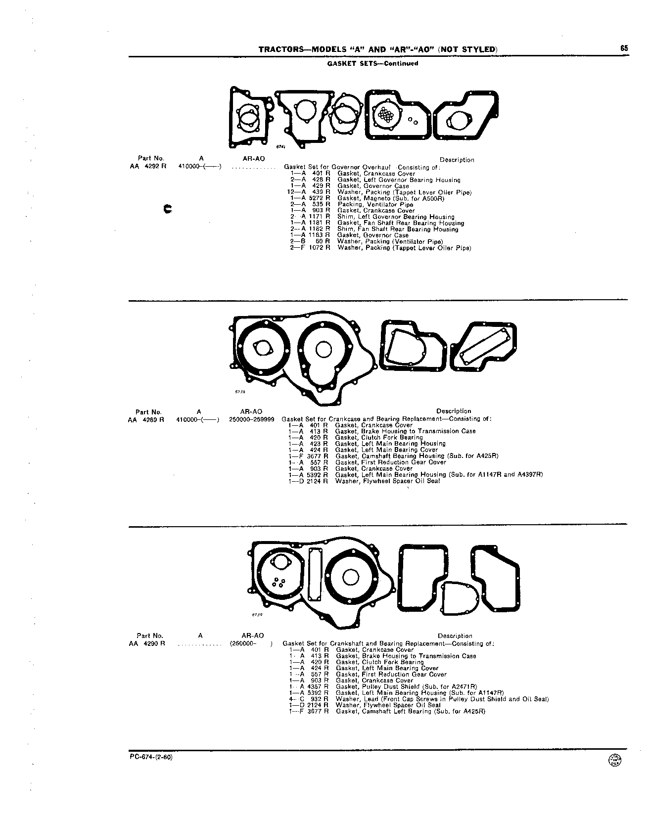 Gasket Sets (Continued)