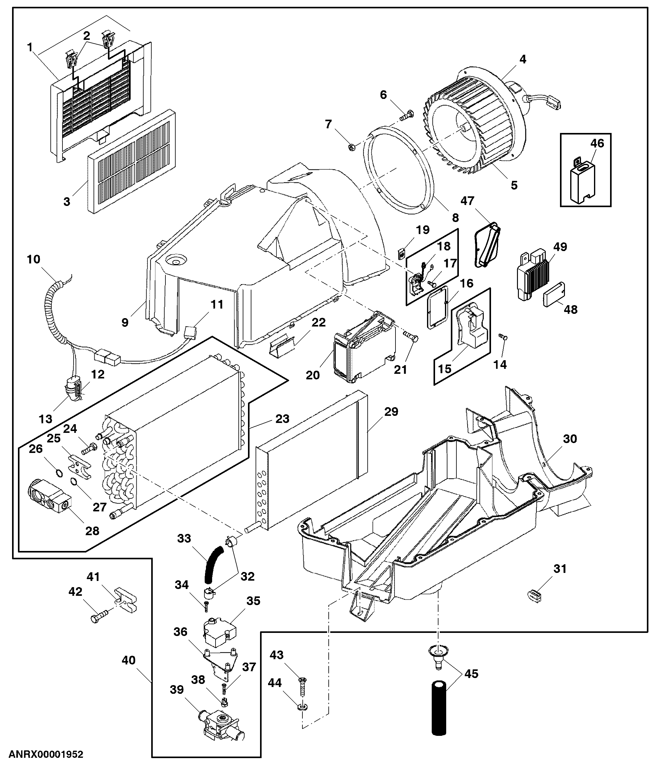 Heater/Air Conditioning Module Assembly (ATC)