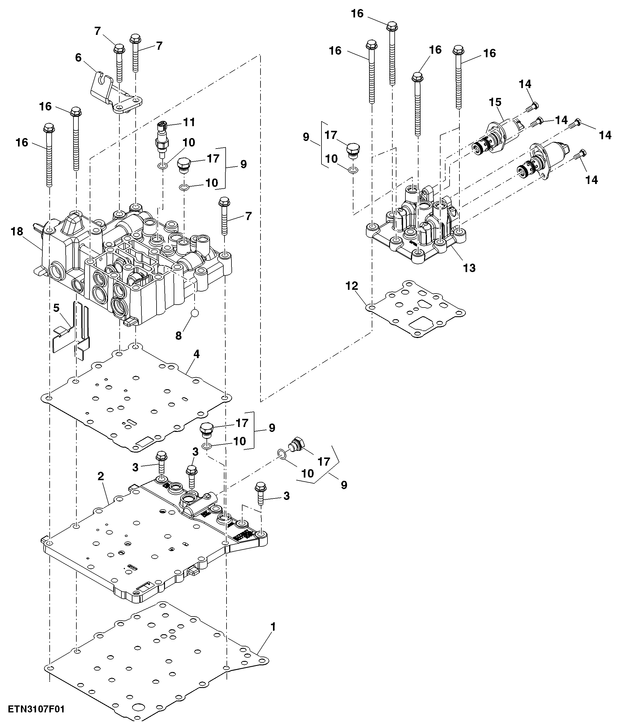 Control Valve Assembly, MFWD, Syncshuttle Plus