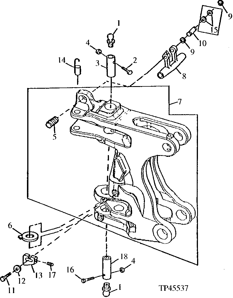Swing Frame and Pins (For Use With Standard Boom) (801200 - )