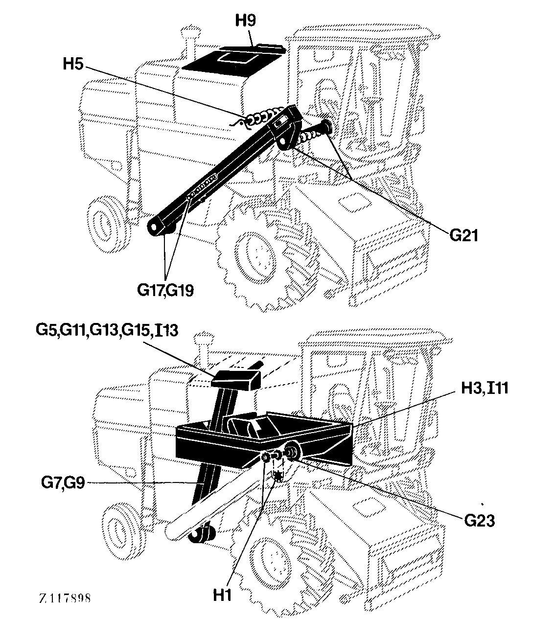 130 ELEVATORS, GRAIN TANK AND UNLOADING AUGERS