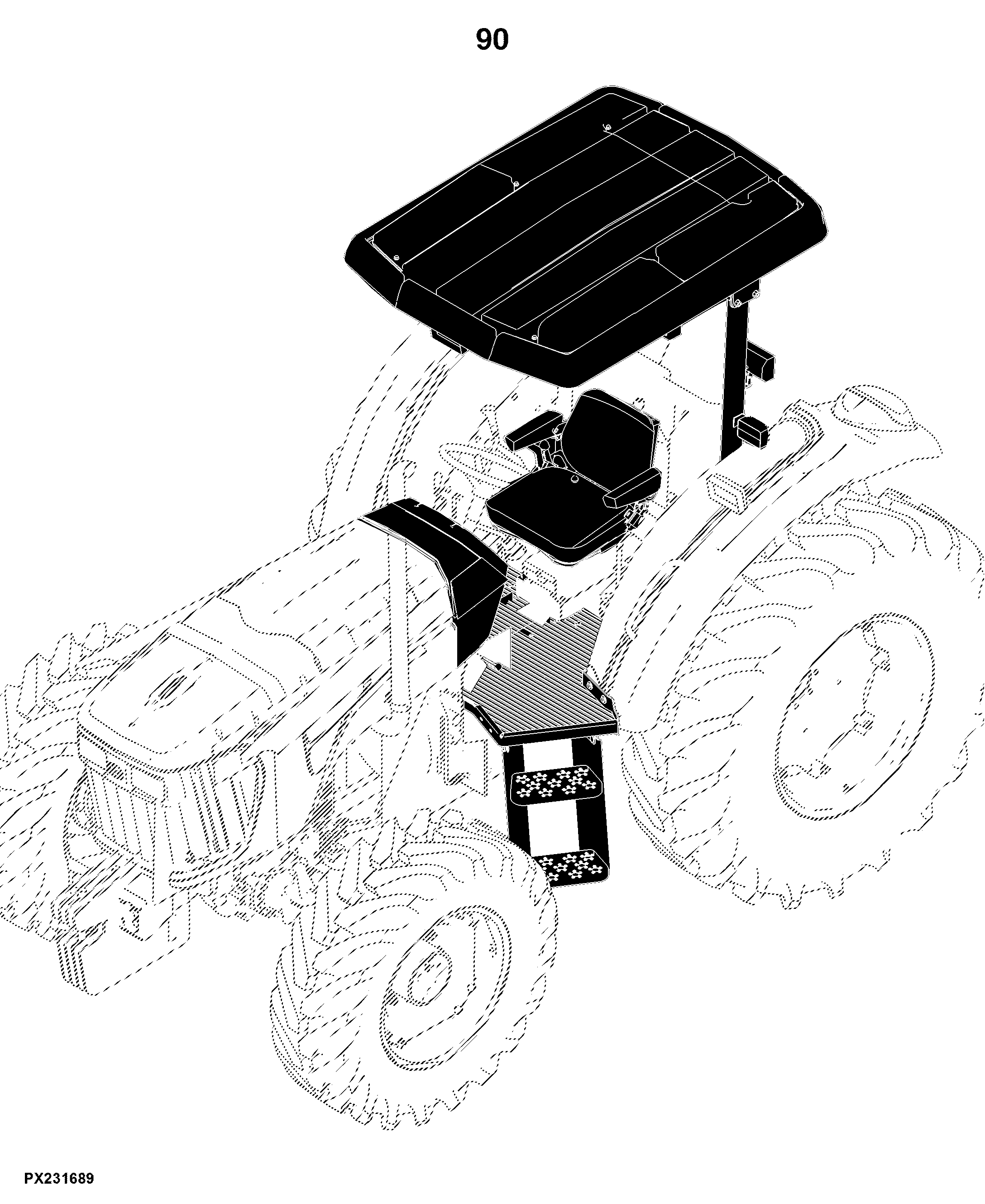 6110D (Tier 0) Tractor (S.N. -059999)(S.N. 060000- )(Worldwide Edition)