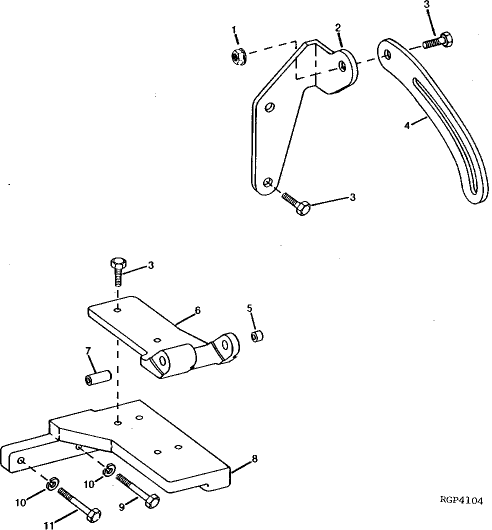 Alternator Mounting Brackets and Adjusting Strap (6076)