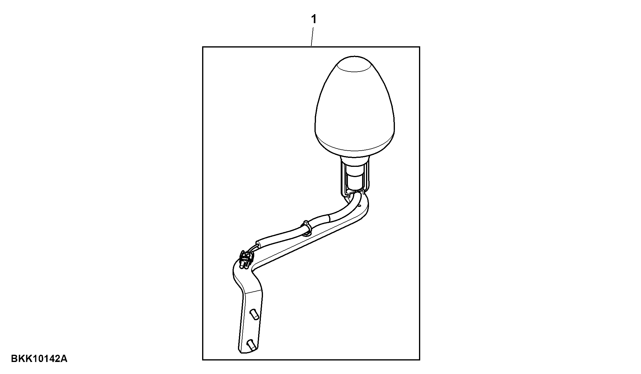 Rotary Beacon Light W/ Cab, Attachment