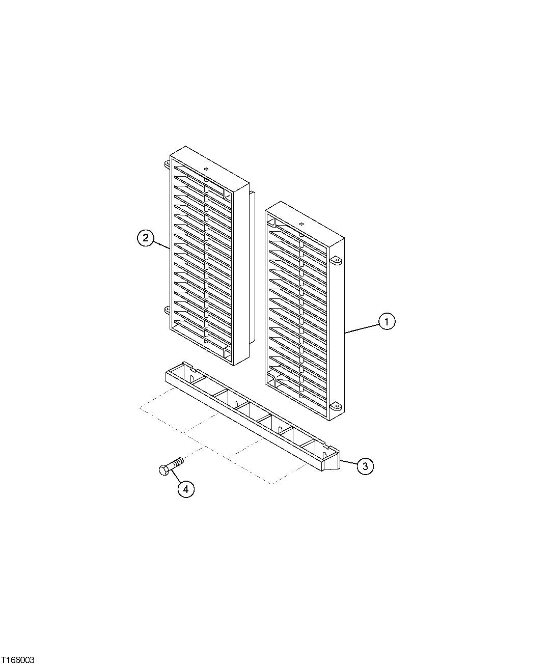 GRILLE PROTECTION (FOR WASTE OR COAL PACKAGE)