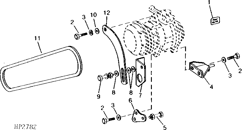 COMPRESSOR MOUNTING AND SUPPORTS (615401 - )