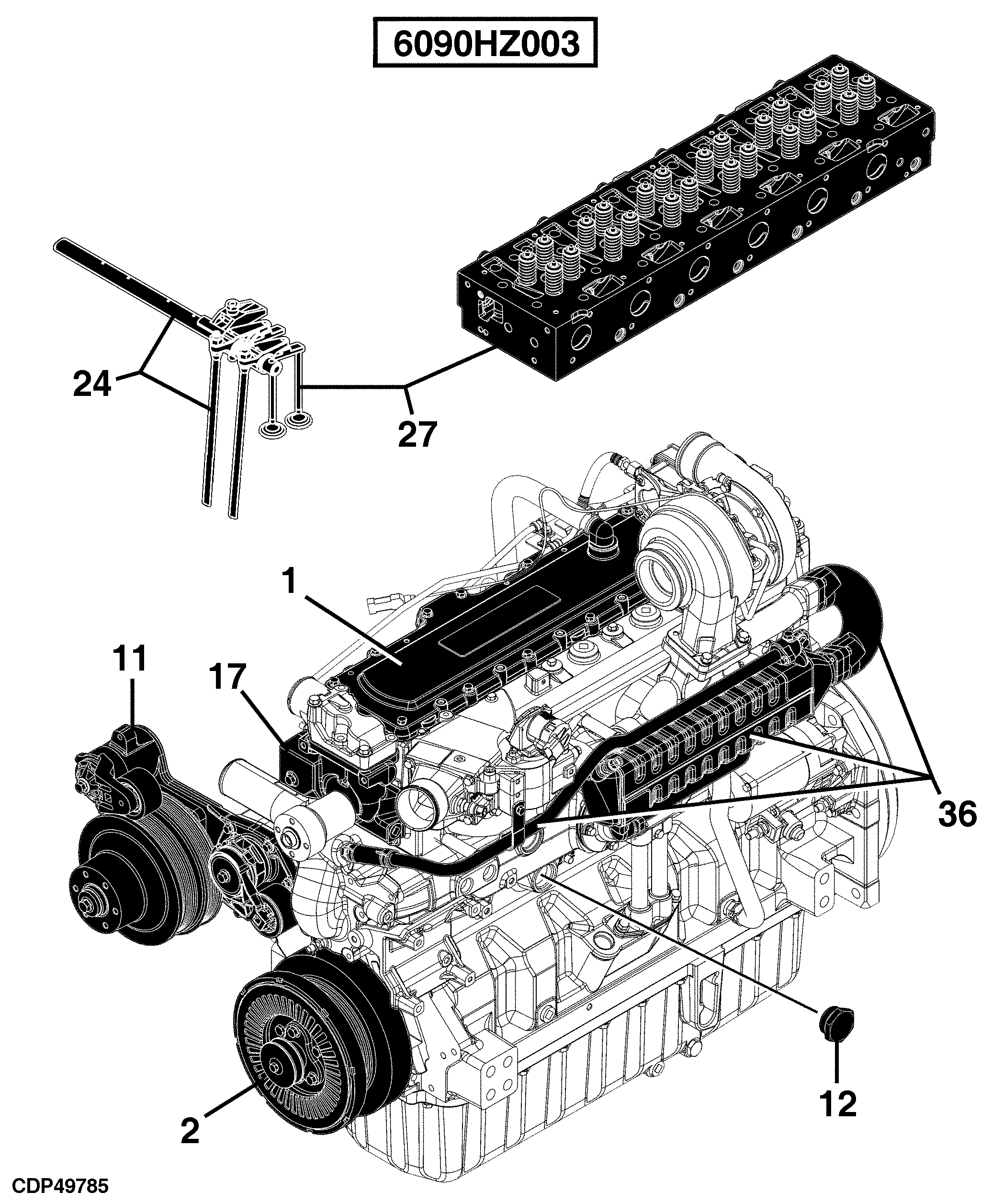 21 Engine 6090HZ003-RE522896-RE542550-RG38461