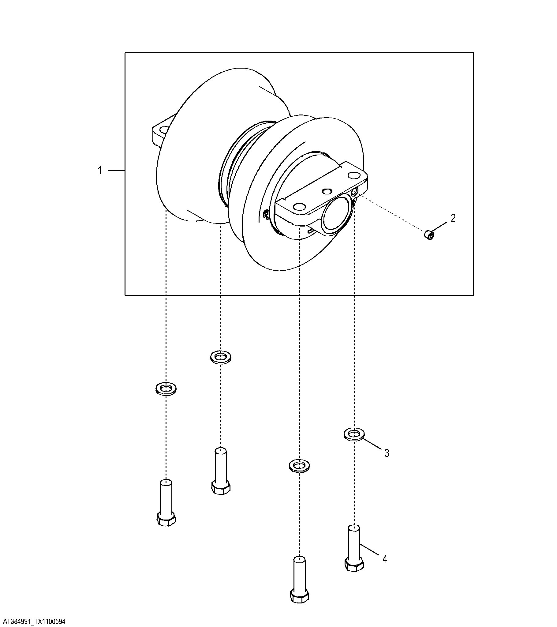 Track Rollers, Standard ( Low Ground Pressure, Extra Long Track)