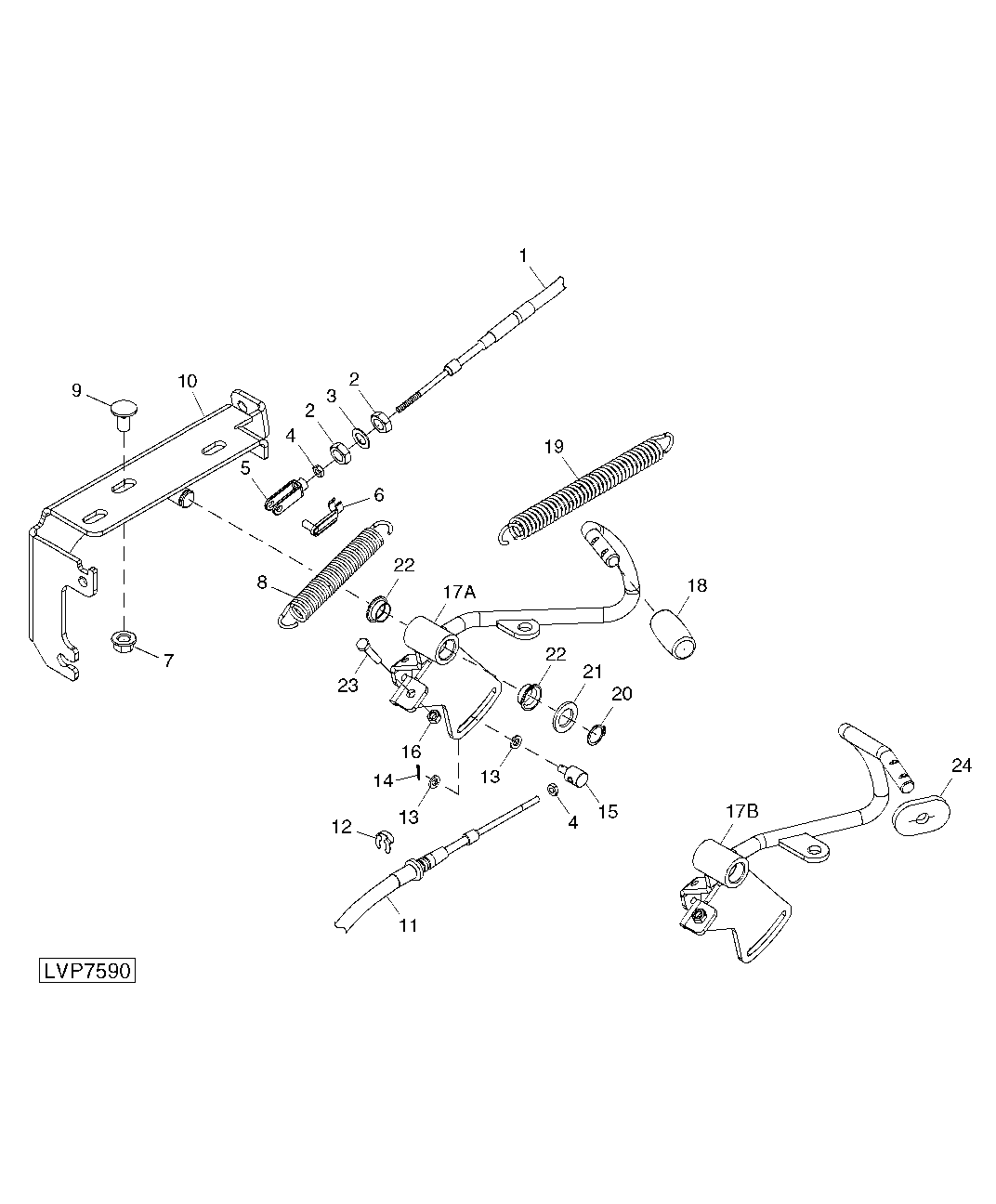ACCELERATOR PEDAL (ISOLATED OPEN OPERATOR STATION / CAB)