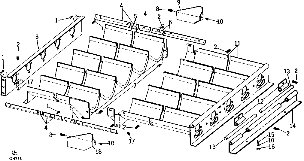 SHOE GRAIN SUPPLY AUGER HOUSINGS ( - 260900)