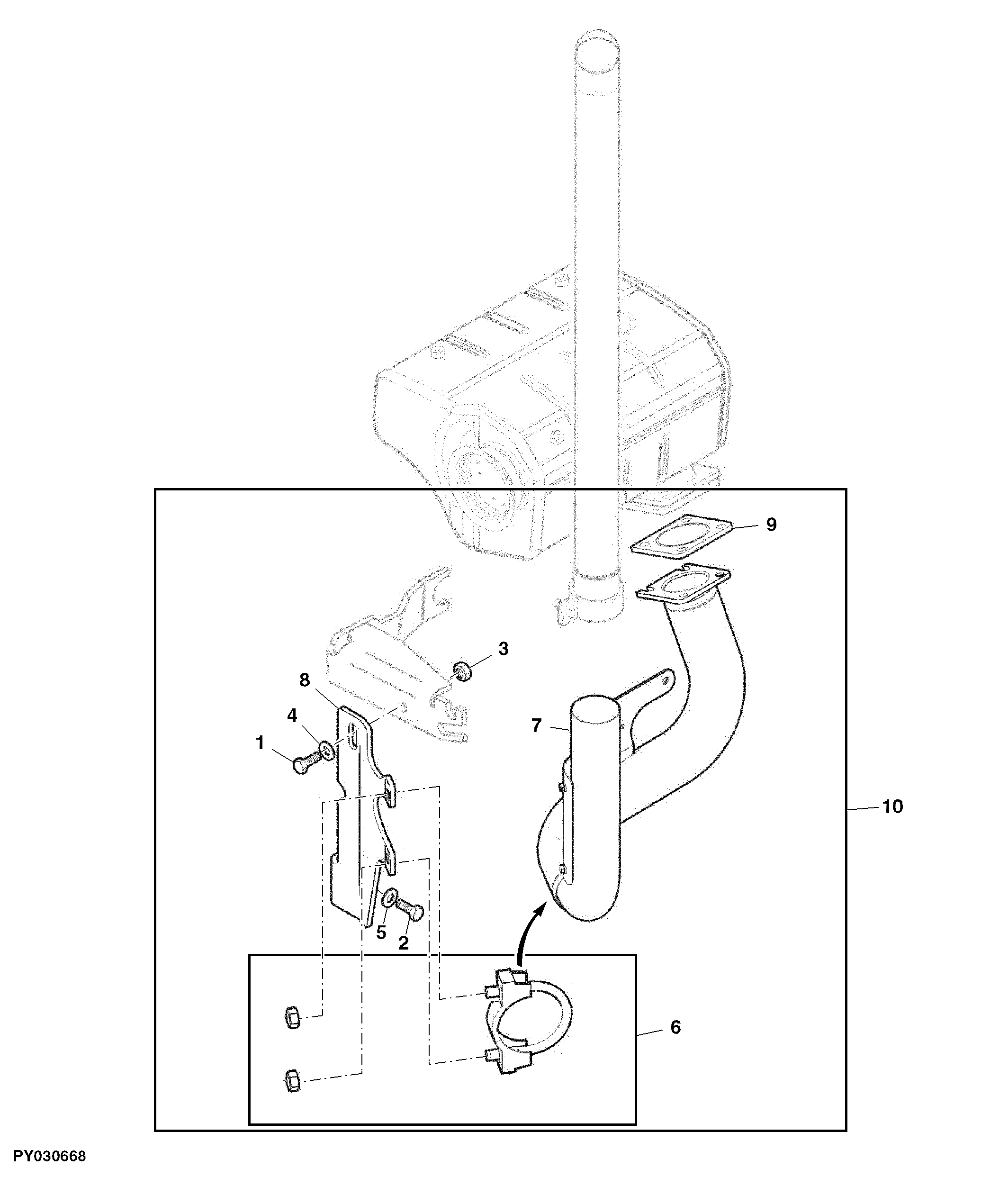 Fitting Bracket, Attachment, Exhaust System