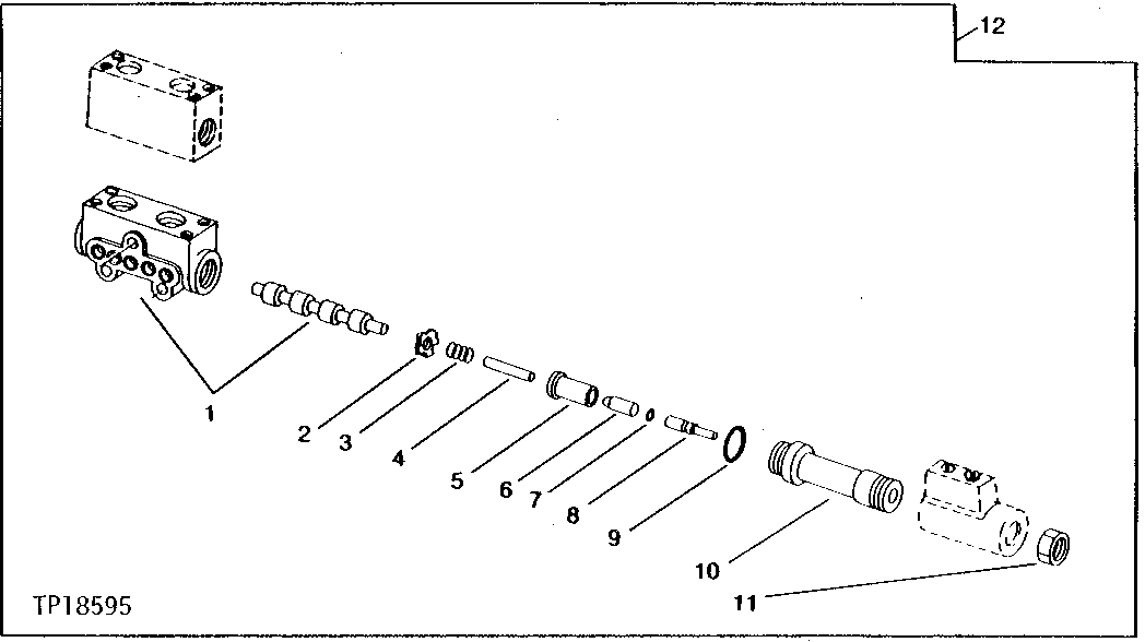 REAR MOUNTED EQUIPMENT VALVE SECTION ( - 549628)