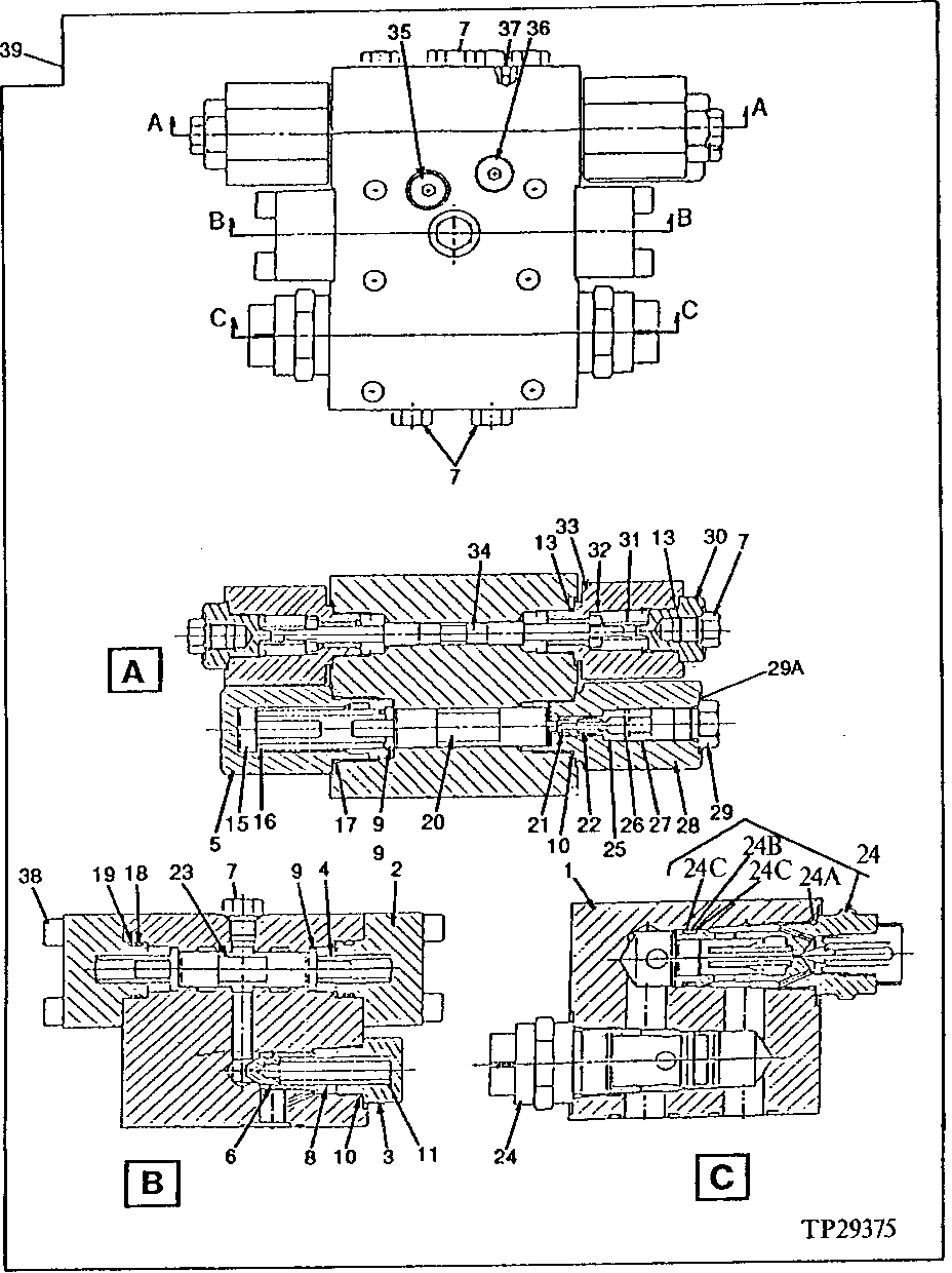 HYDROSTATIC PUMP HIGH PRESSURE MANIFOLD ASSEMBLY