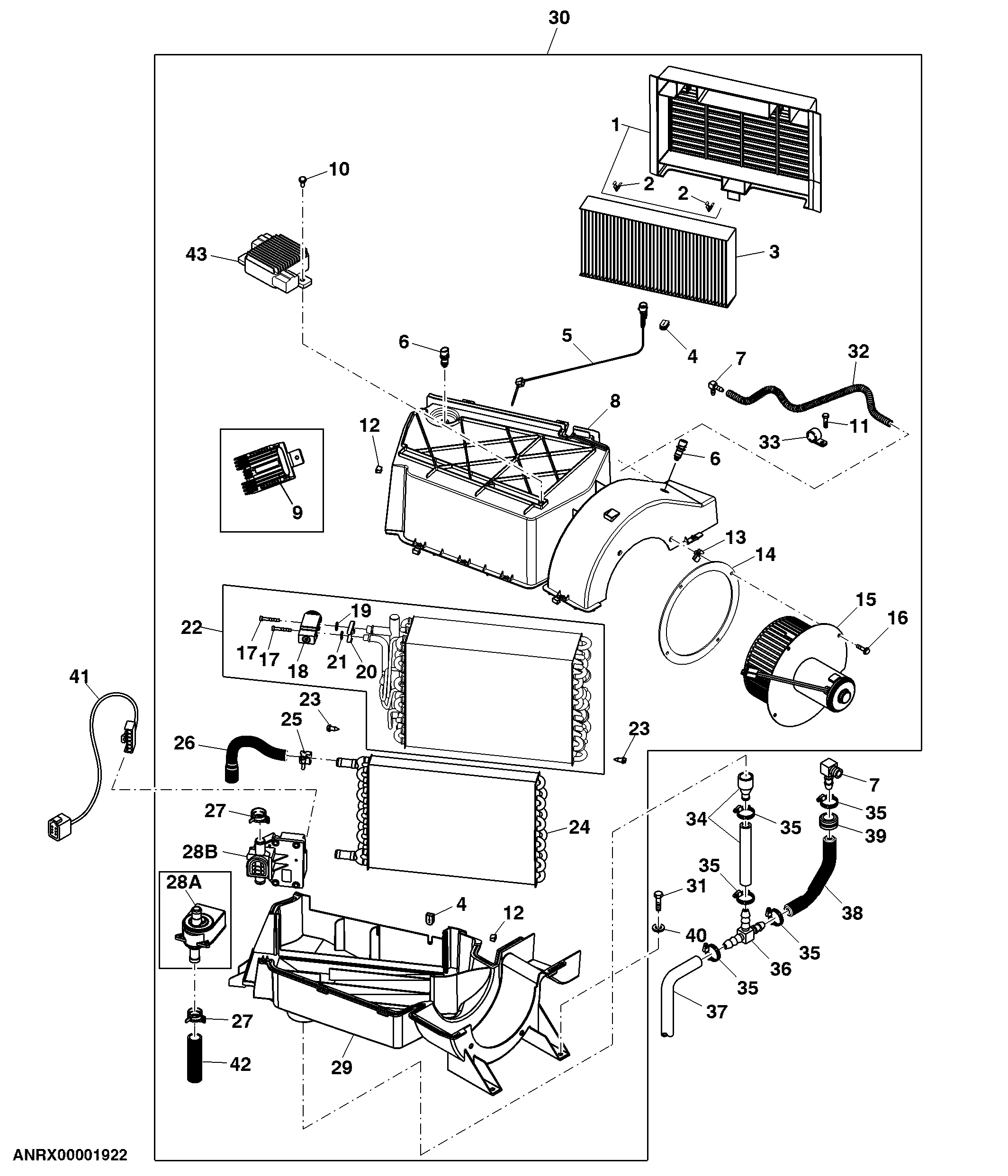 Heater/Air Conditioning Module Assembly (ATC)