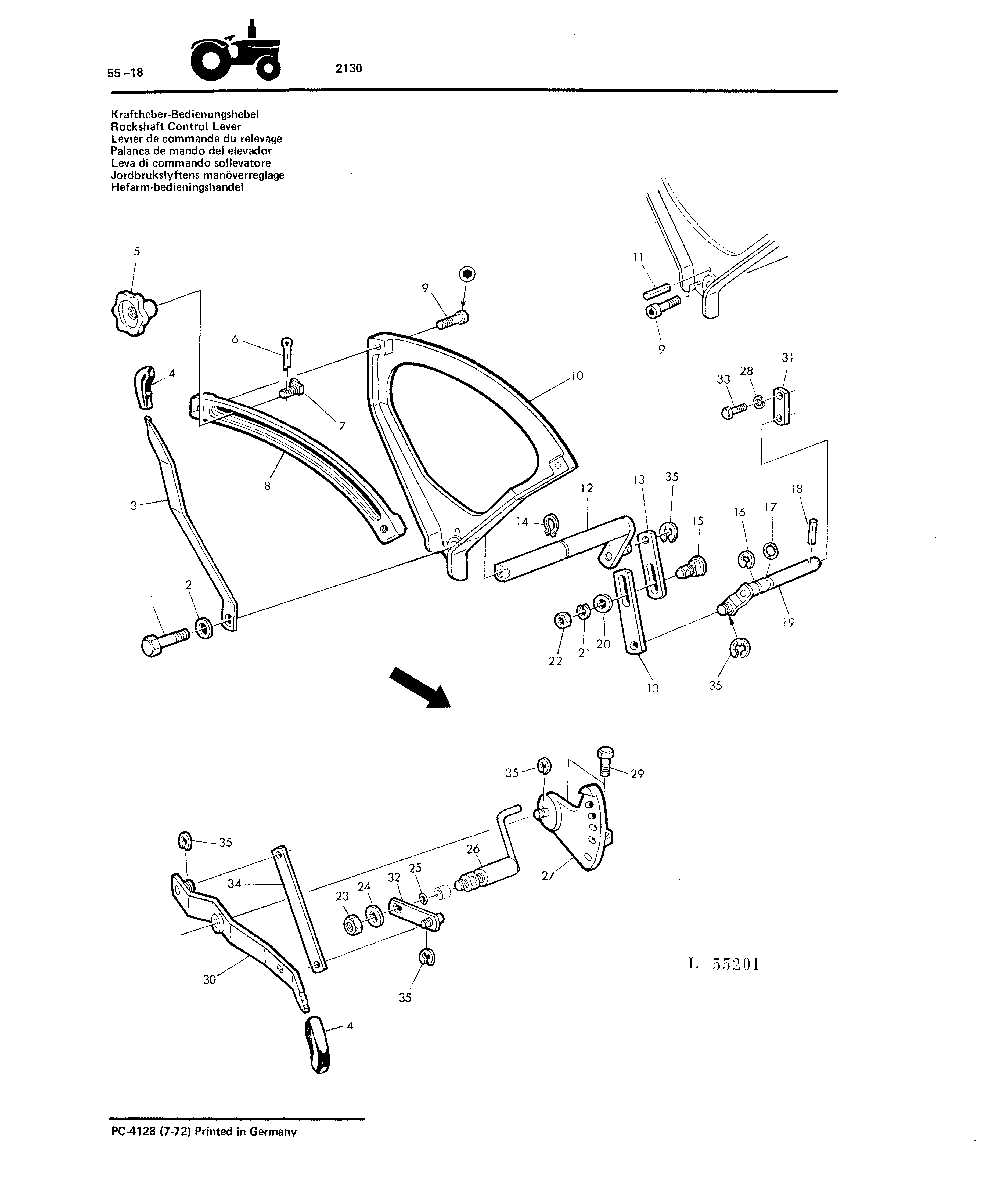 Rockshaft Control Lever