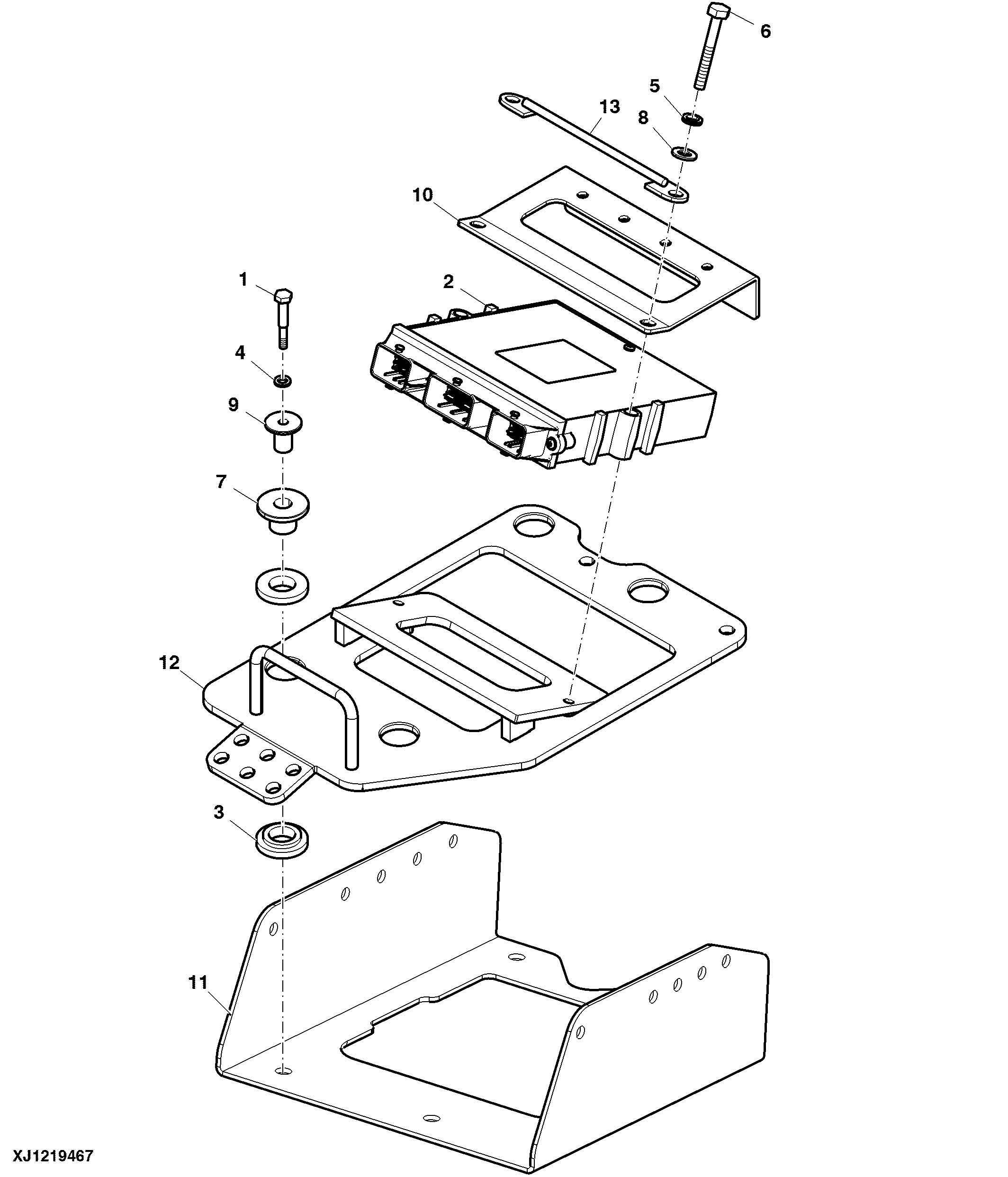 Head Module Box Mounting (TR100 Controller)
