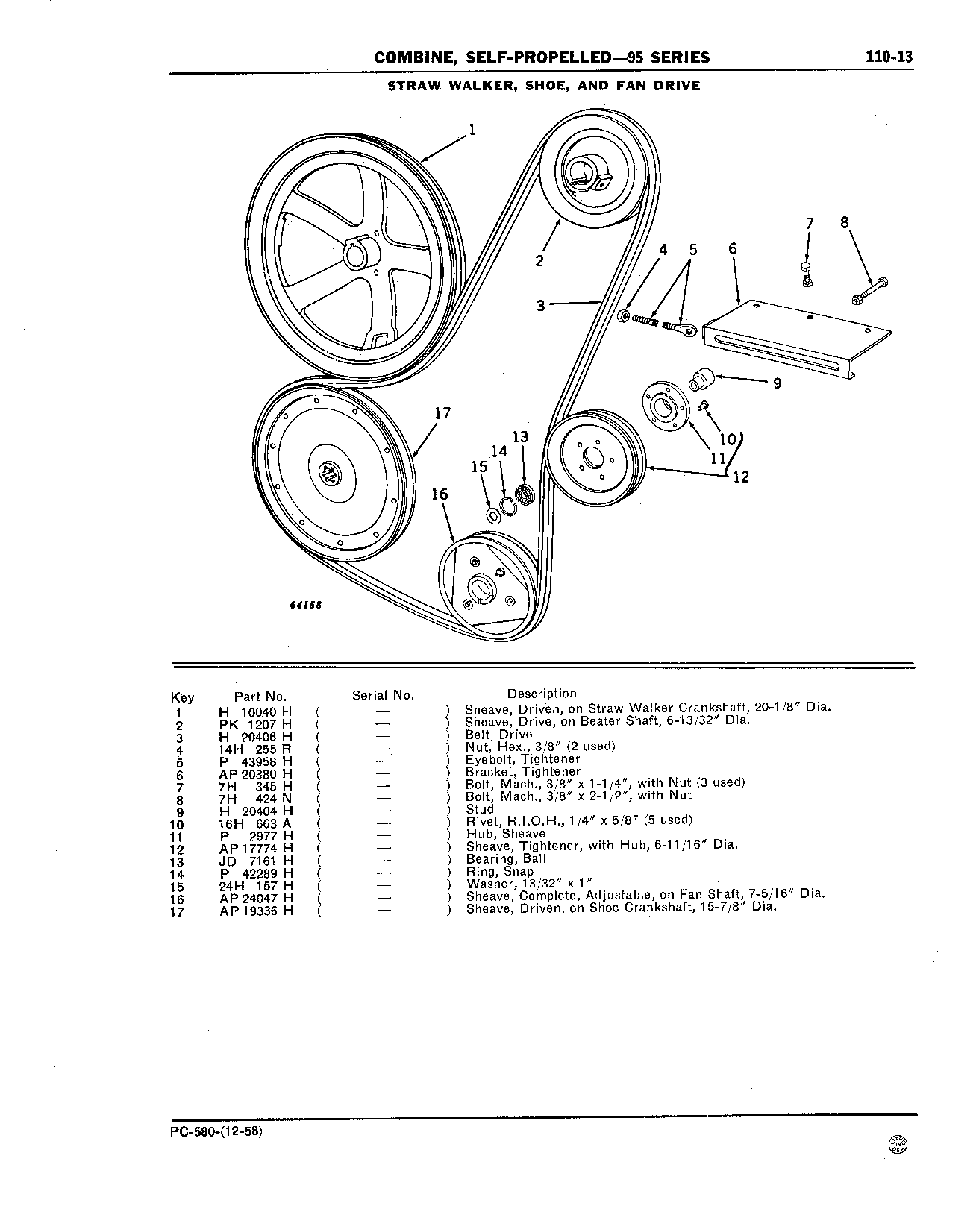 Drive Belts, Chains, and Tighteners (Continued)