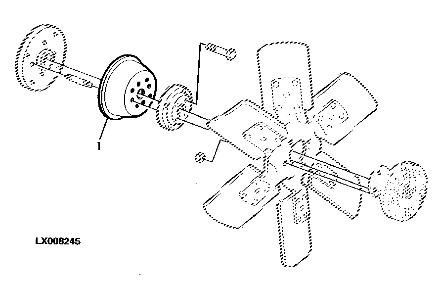 SHEAVE (WITH VISCOUS-CLUTCH), WITH TRAILER AIR BRAKE SYSTEM