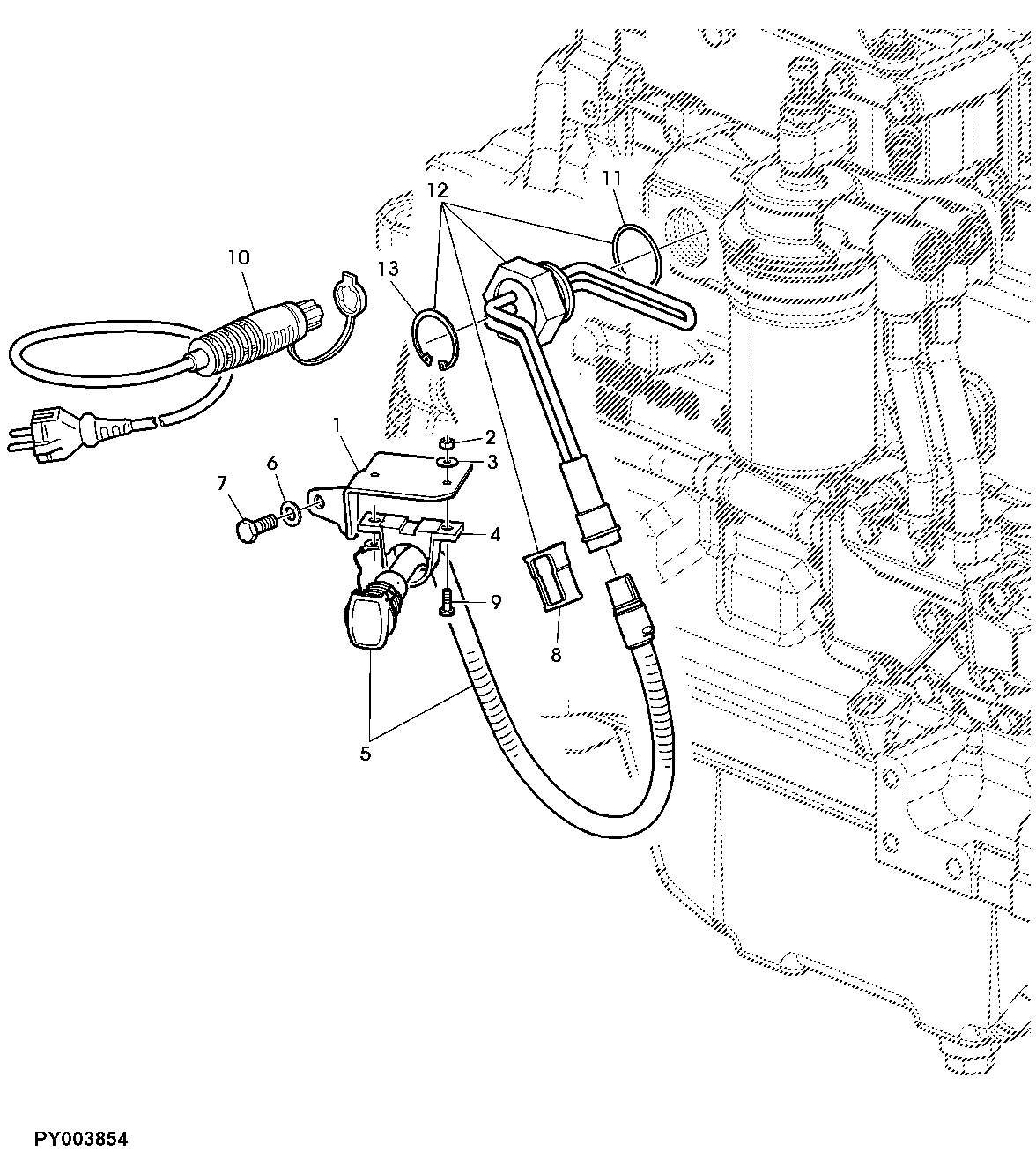 ENGINE COOLANT PRE-HEATER (WITHOUT COLD-START KIT)
