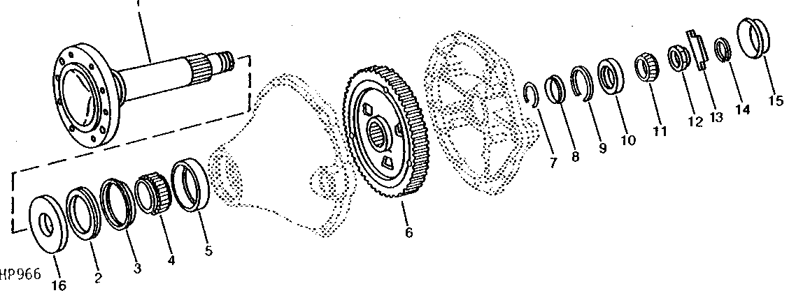 FINAL DRIVE AXLE, GEAR, AND BEARINGS (400490 - )