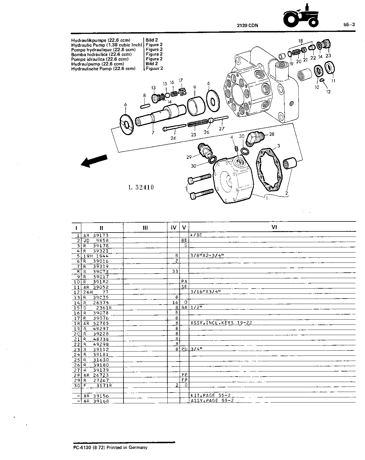 Hydraulic Pump (1.38 Cubic Inch) (Continued)