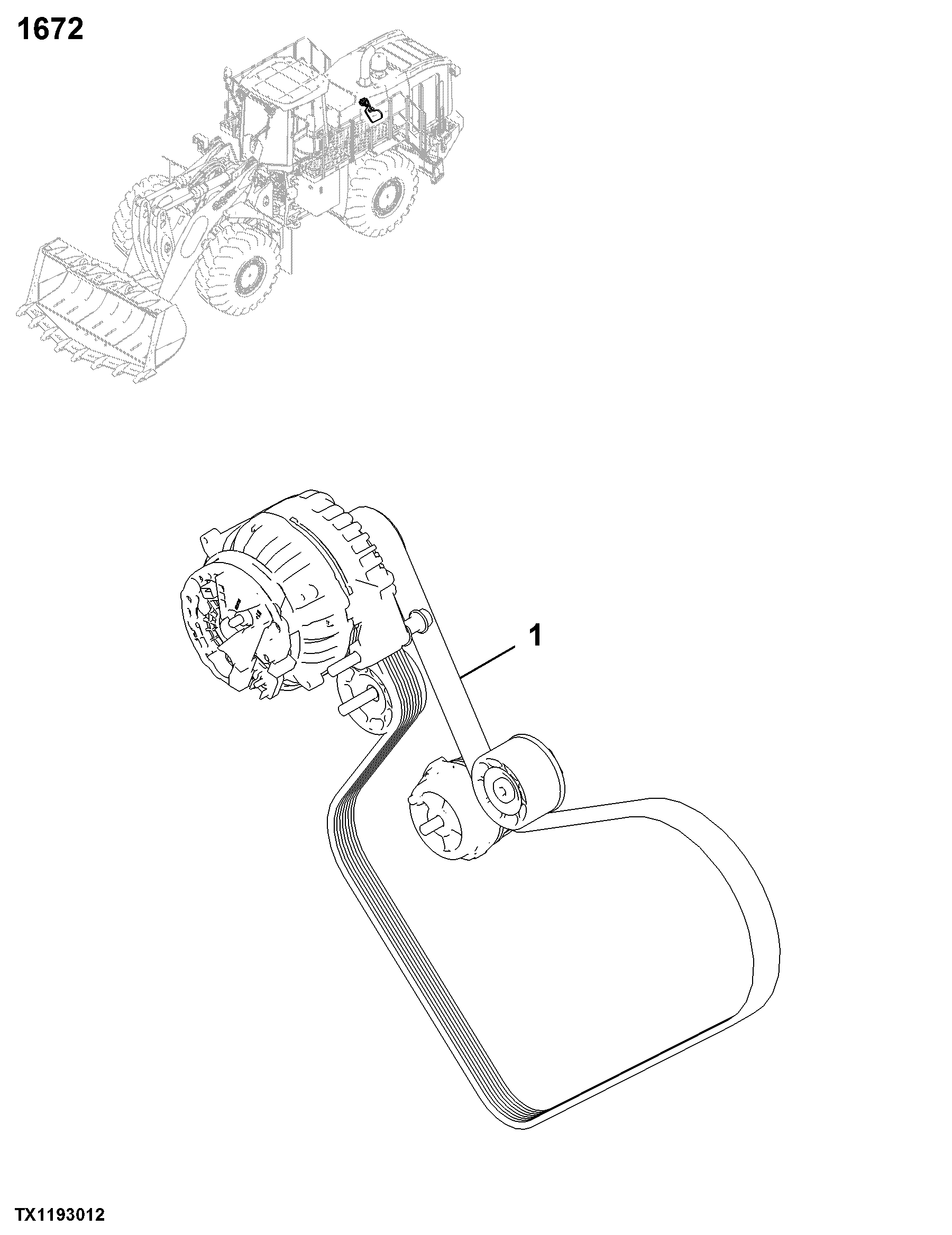 1672 Alternator, Regulator and Charging System Wiring