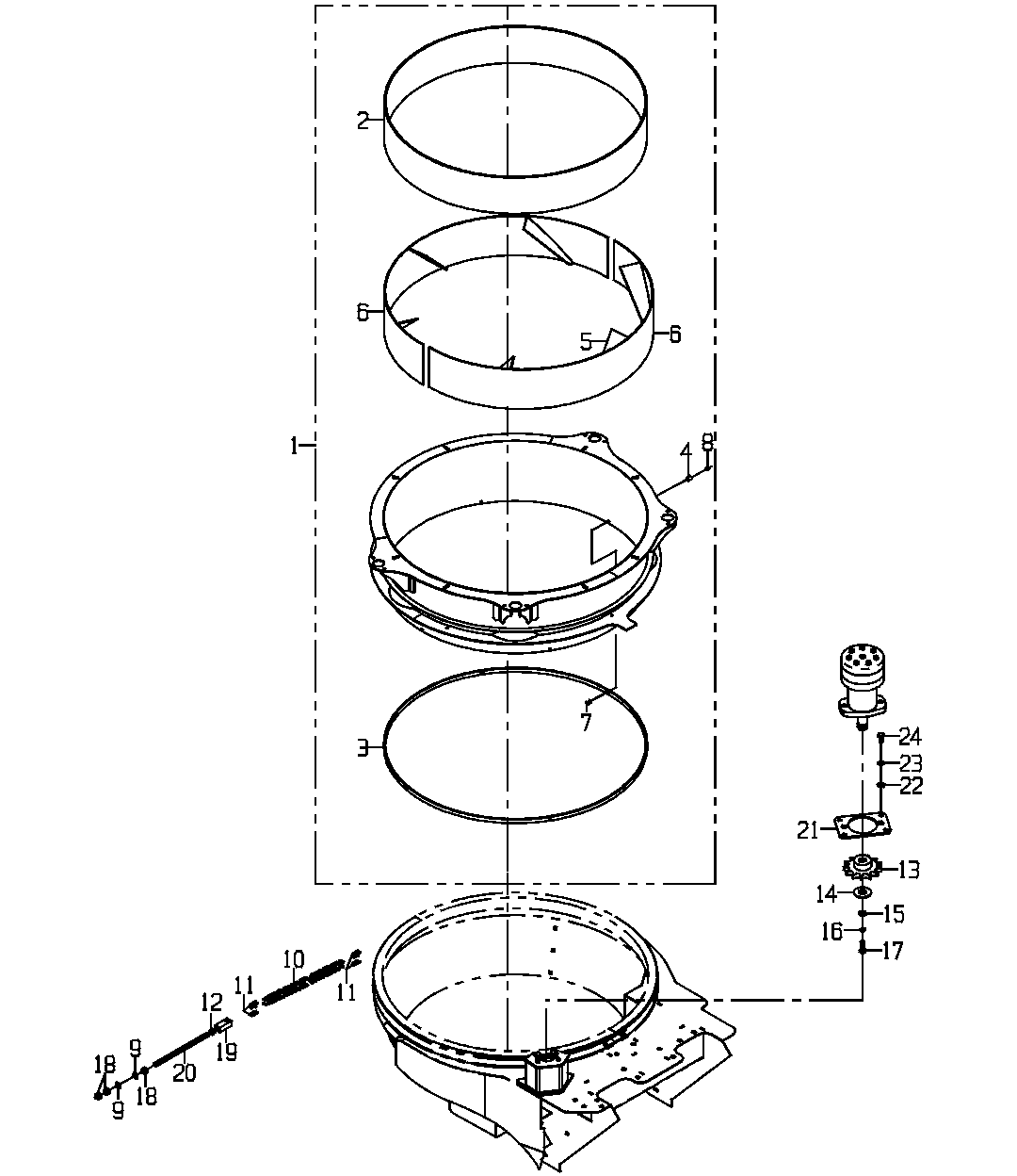 PRIMARY EXTRACTOR GP, EXTENSION RING (OPTION 6110)