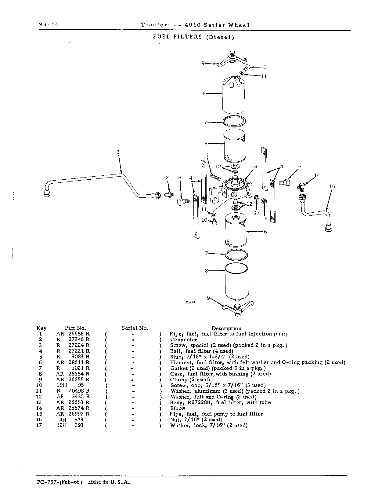 Element, fuel filter