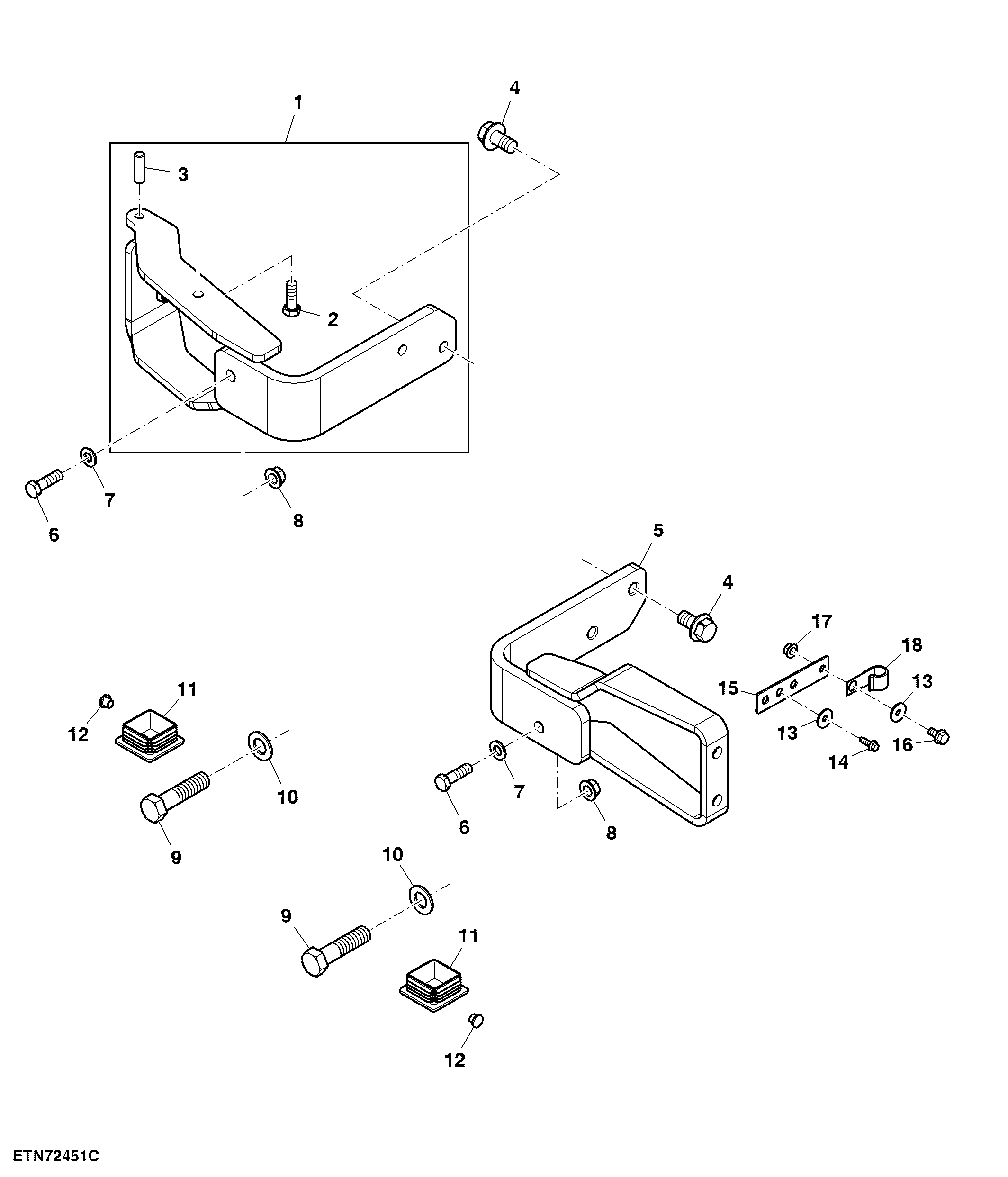 Mounting Parts, OOS Platform, Standard Version
