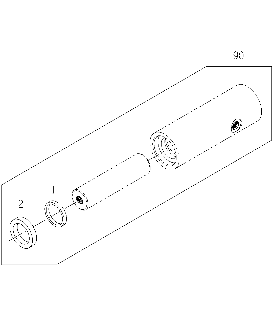 CYLINDER, BASECUTTER HEIGHT INDICATOR