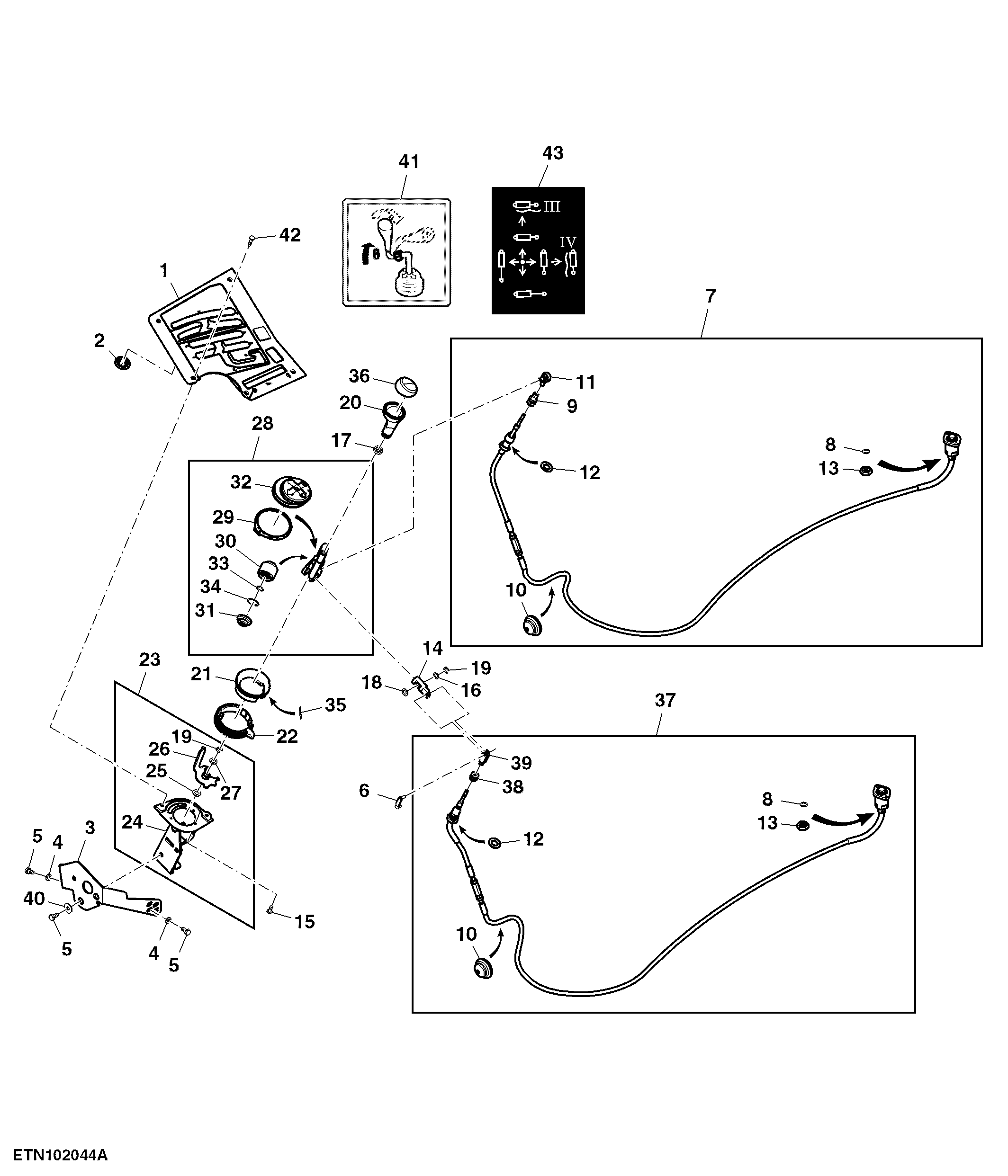 Multi Function Lever, Mechanical SCV, W/ PowrReverser™, W/ 4-Ranges, W/ OOS