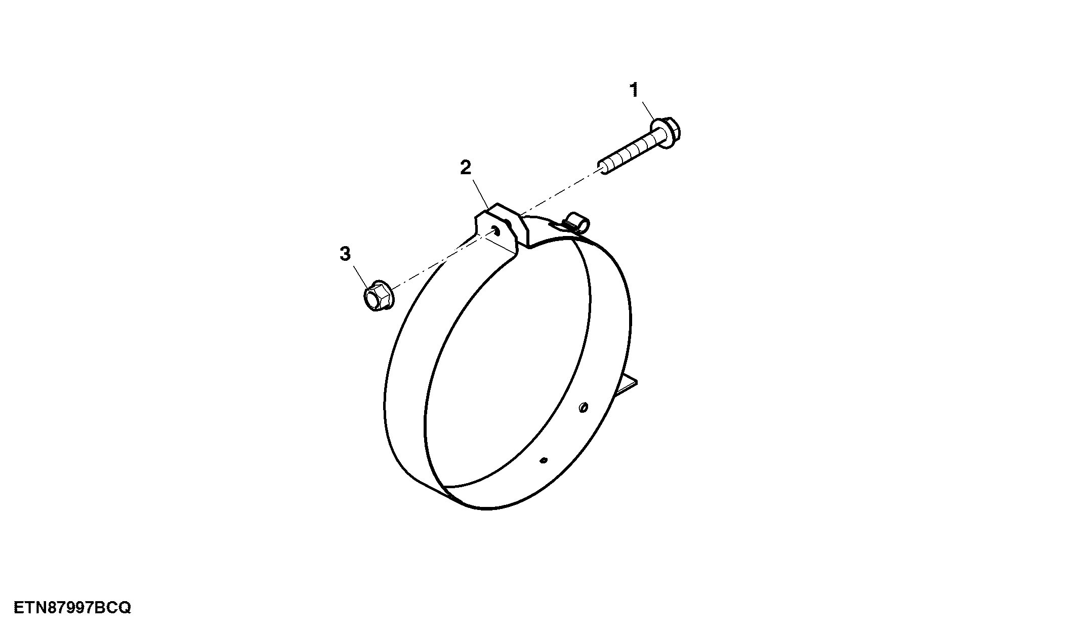 Bracket, Outer Unloading Auger Light Assembly ( - 090003)