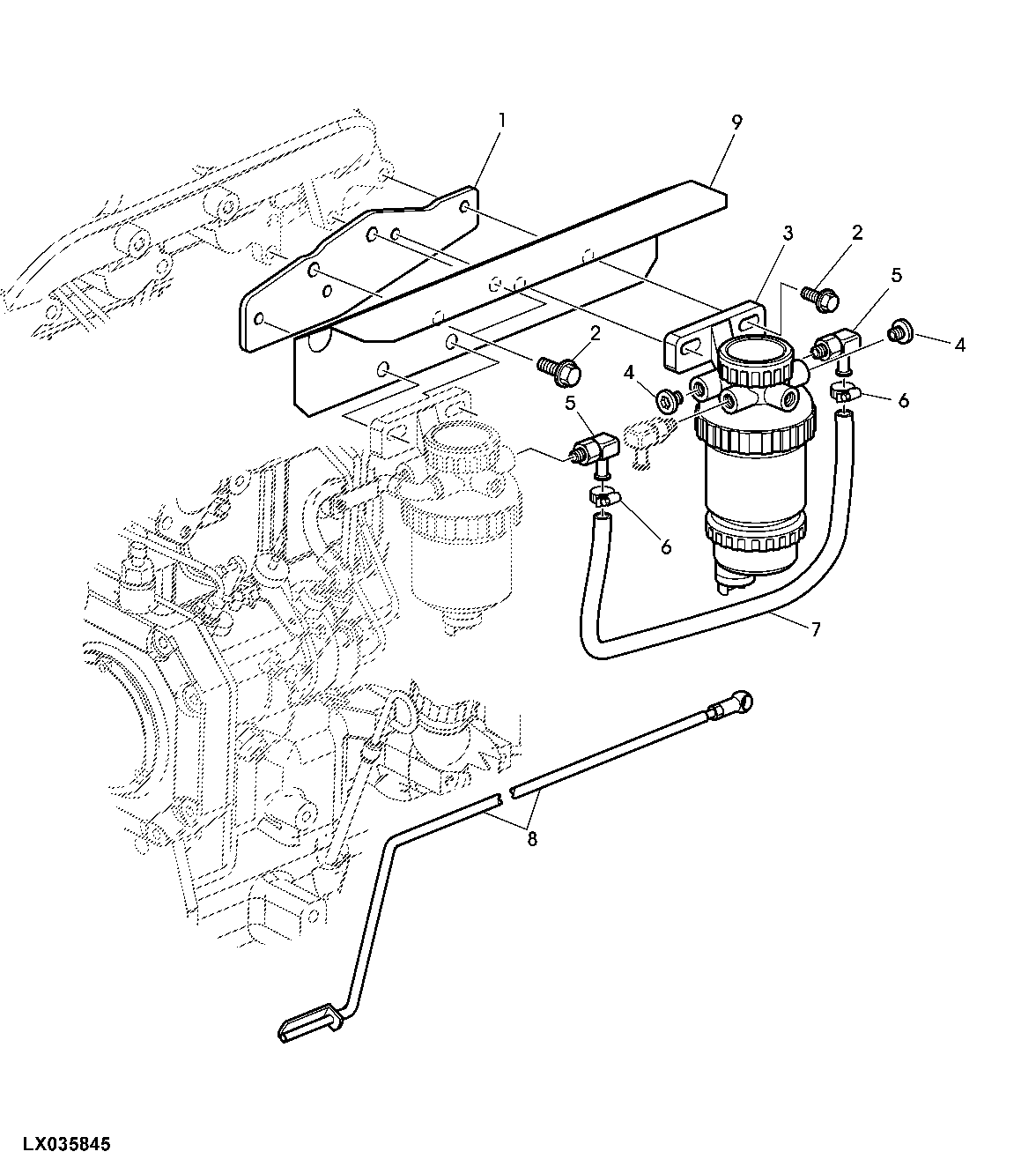 FUEL PREFILTER - FIELD INSTALLATION KIT (CAB)