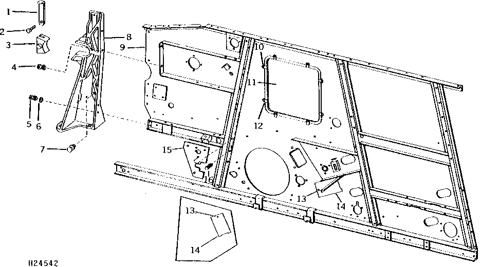 SEPARATOR LEFT - HAND SIDE SHEETS AND FRAME