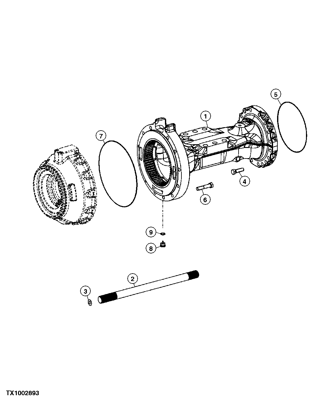 Axle Housing (Hydraulic Differential) (604690 - )