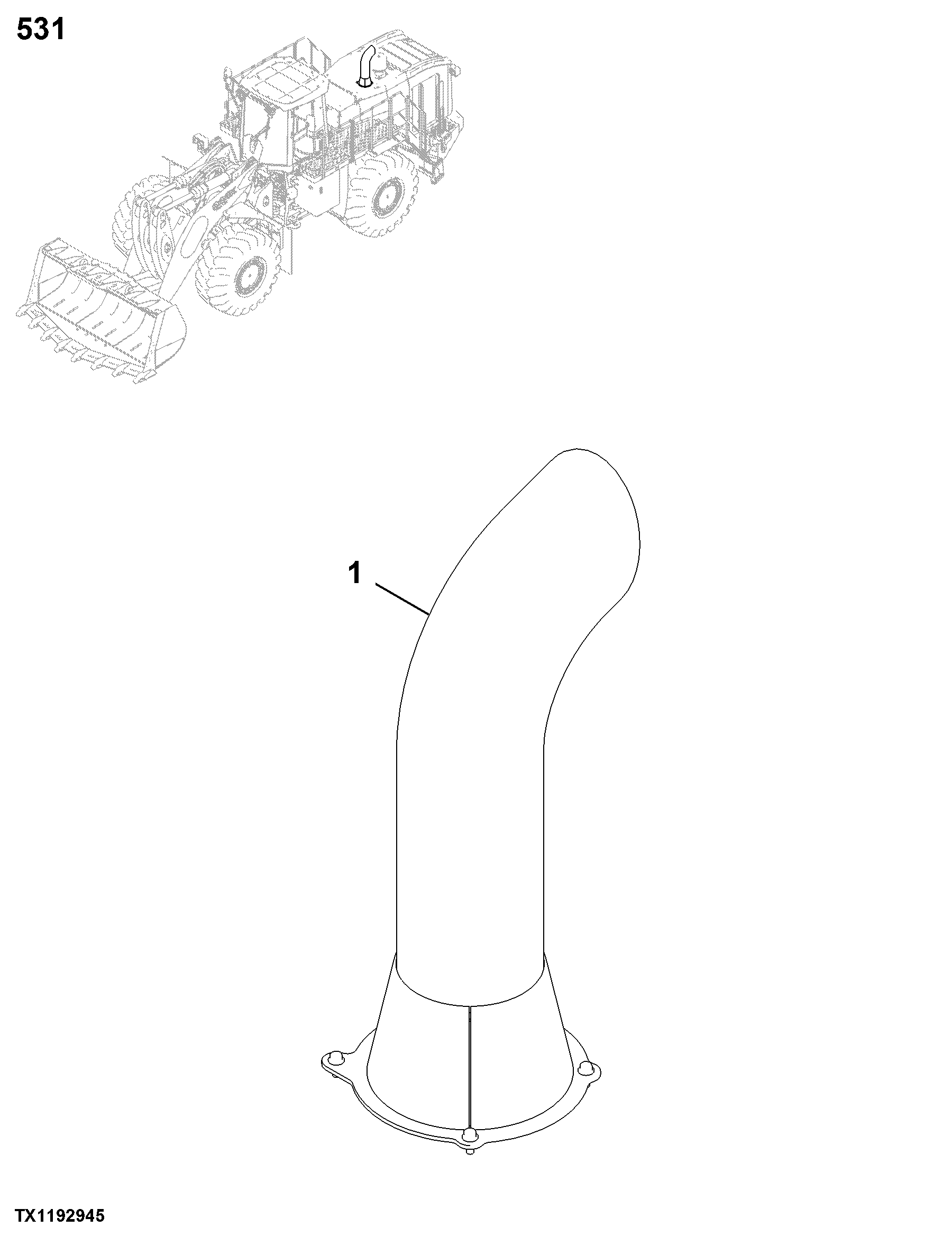 0531 Muffler and Exhaust Pipe