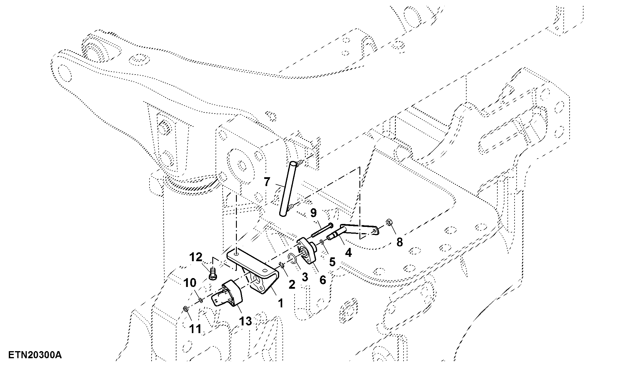Sensor, Hitch Position, Single Reduction Axle
