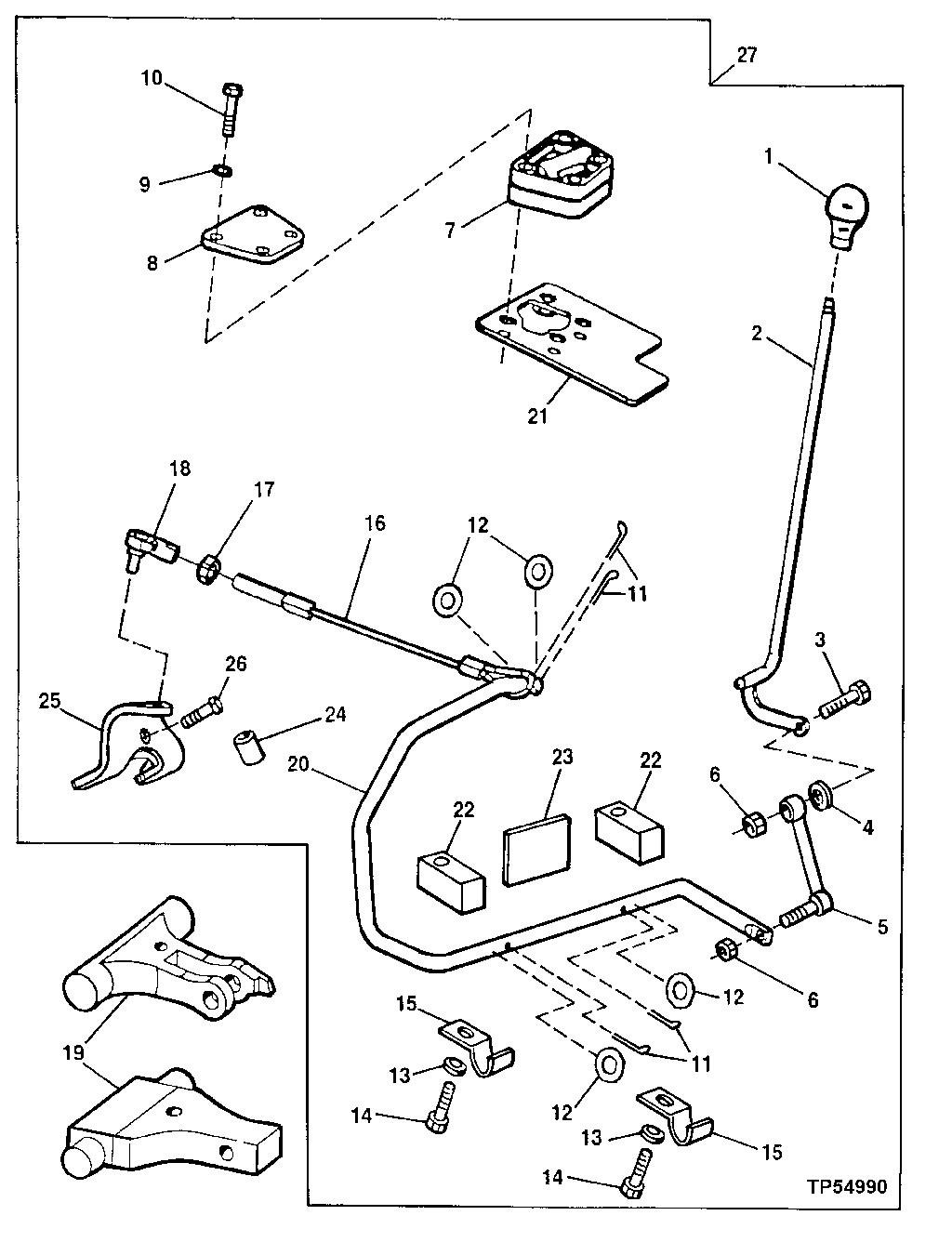 Boom Lock Lever (W/ Linkage and Rod Control)