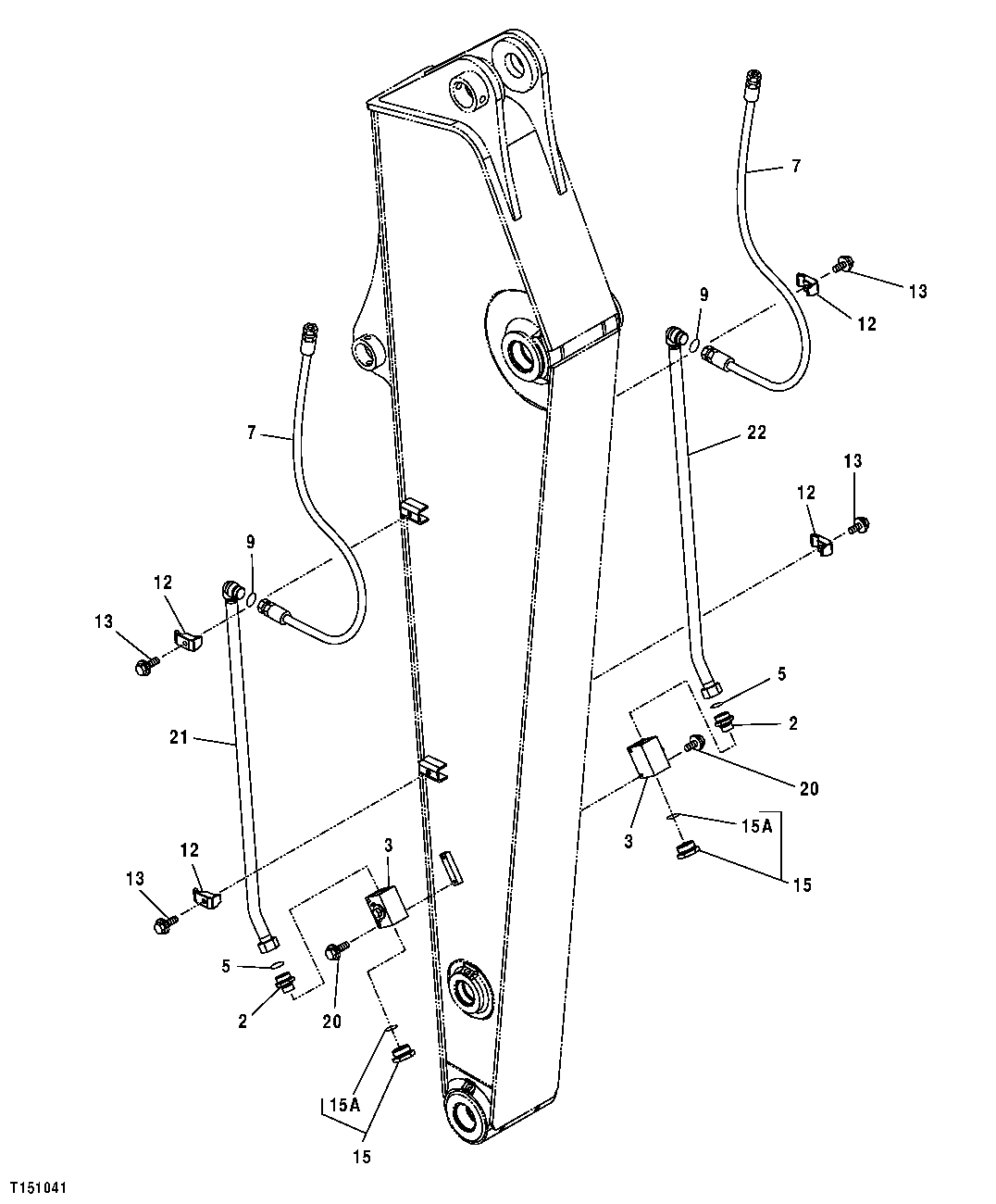 Arm Auxiliary Hoses And Lines, Factory Installed