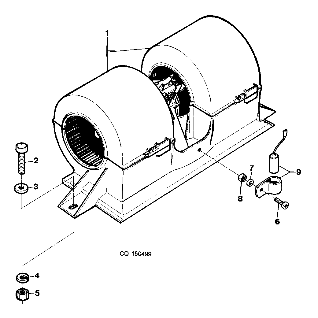 CABINE - VENTILADOR DO SISTEMA DE CIRCULAÇÃO DE AR
