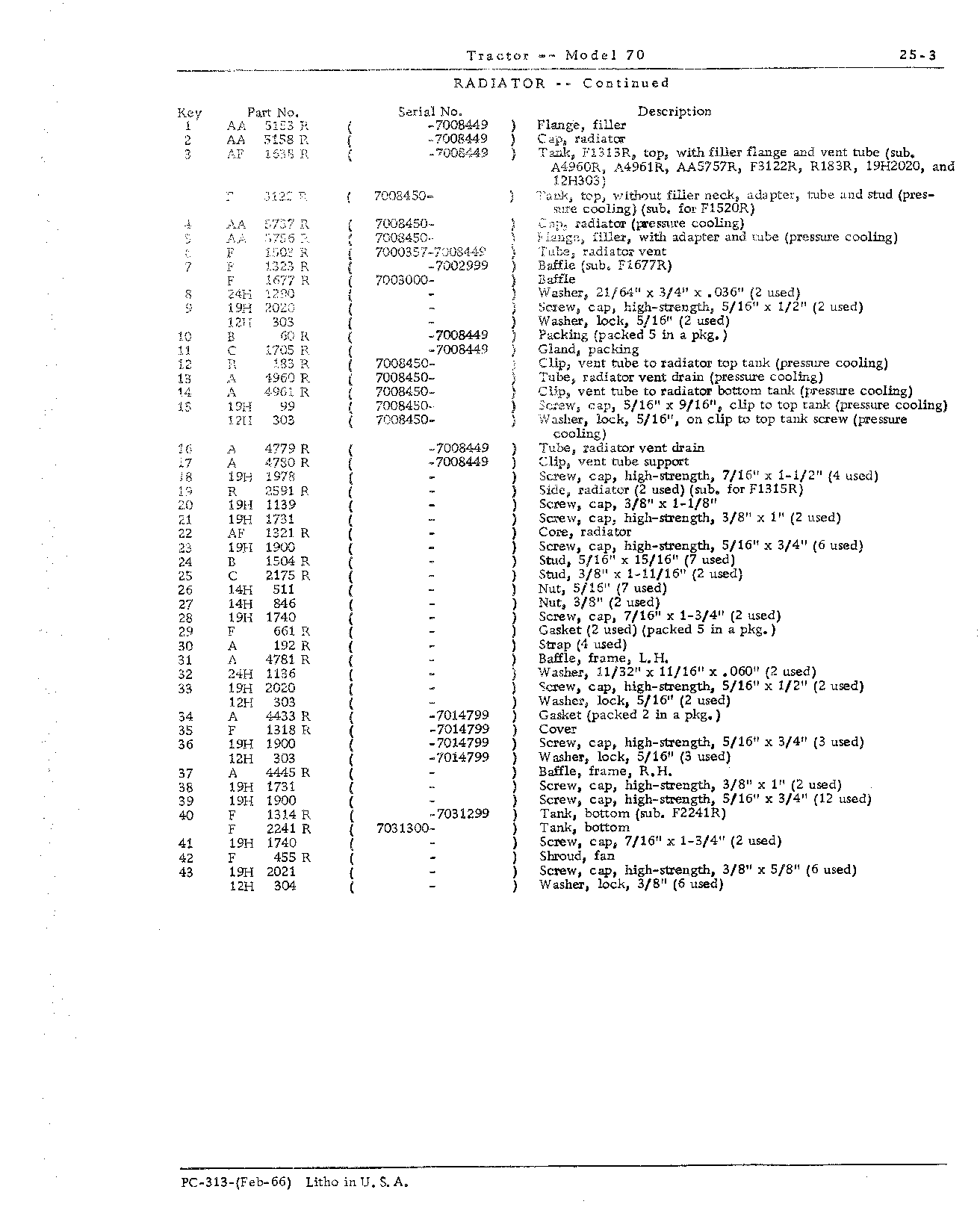 Section 25-Cooling System (Continued)