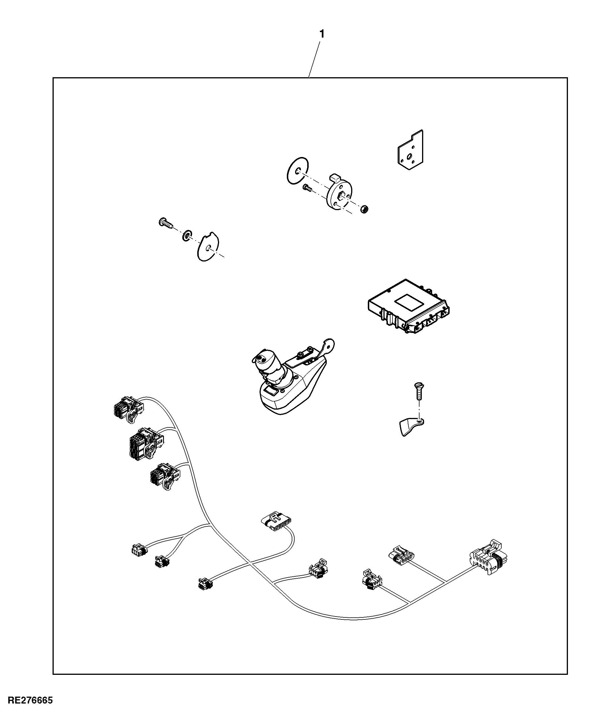 Attachment, Joystick Control Lever W/ PowrQuad™/AutoQuad™ Transmission