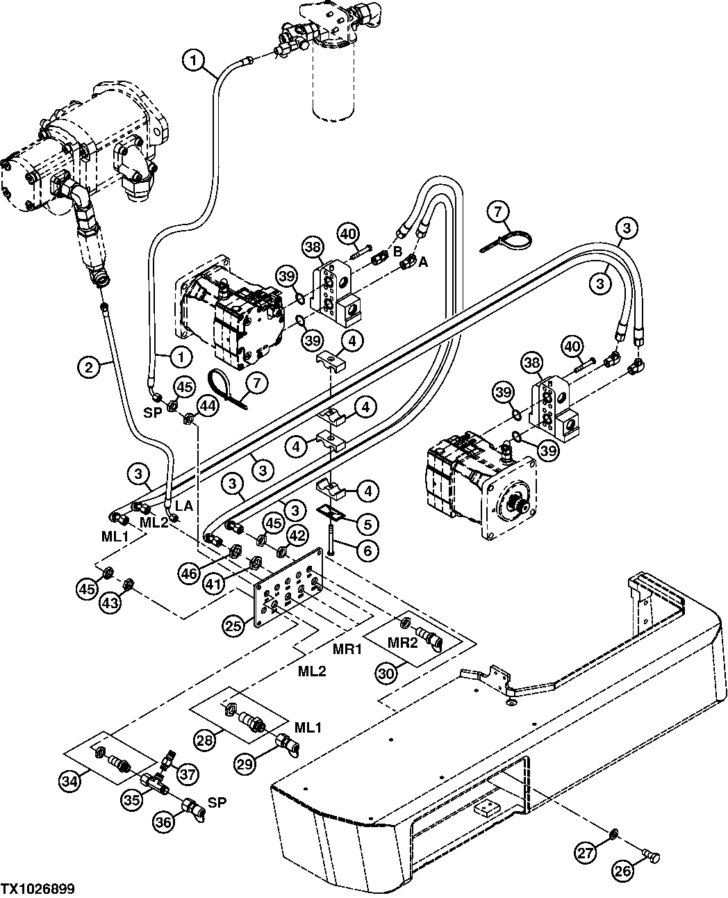 Hydrostatic and Hydraulic Test Port Hoses and Test Port Fittings