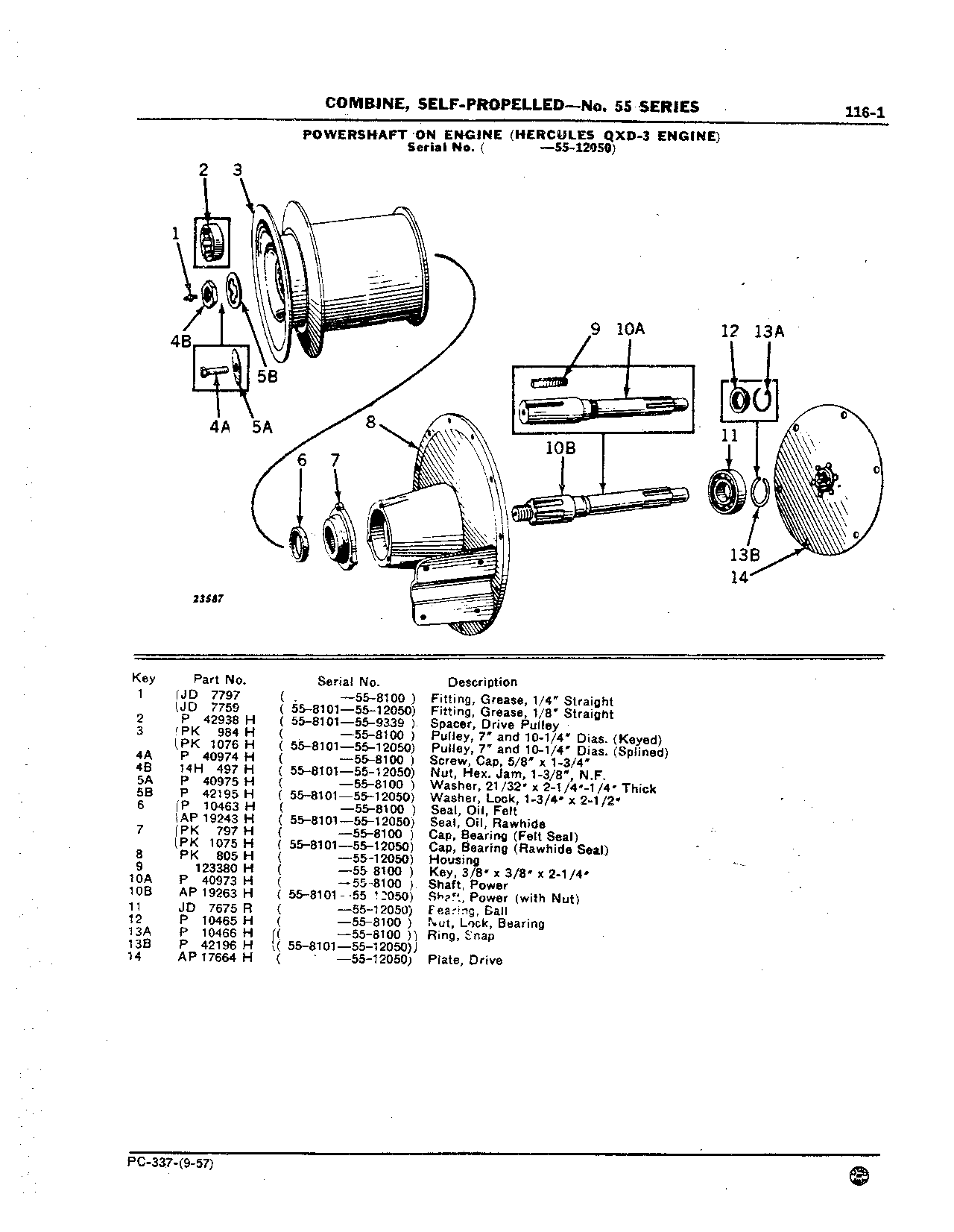 Engine, Hercules QXD-3 Powershaft