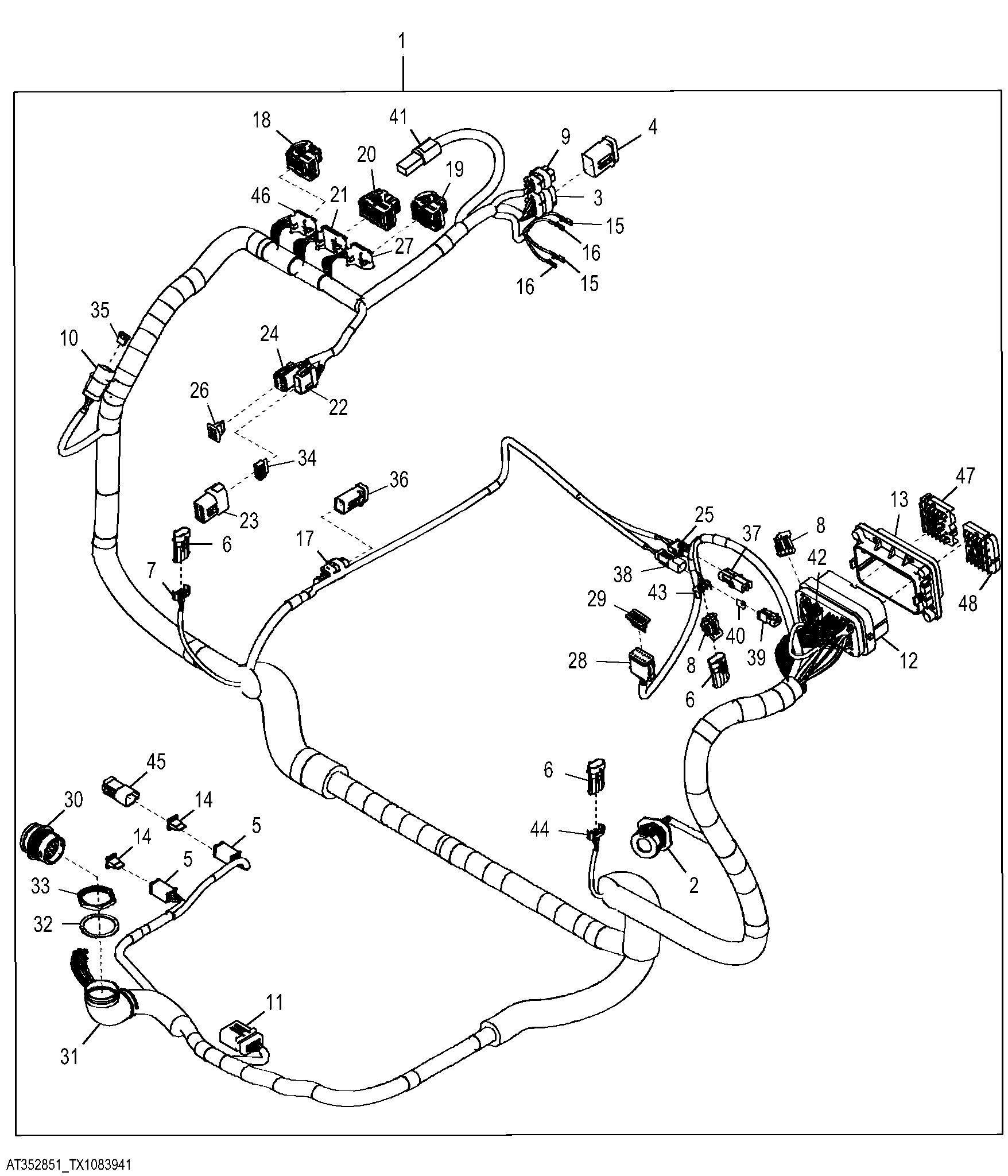 Operator Station Wiring Harness and Connectors